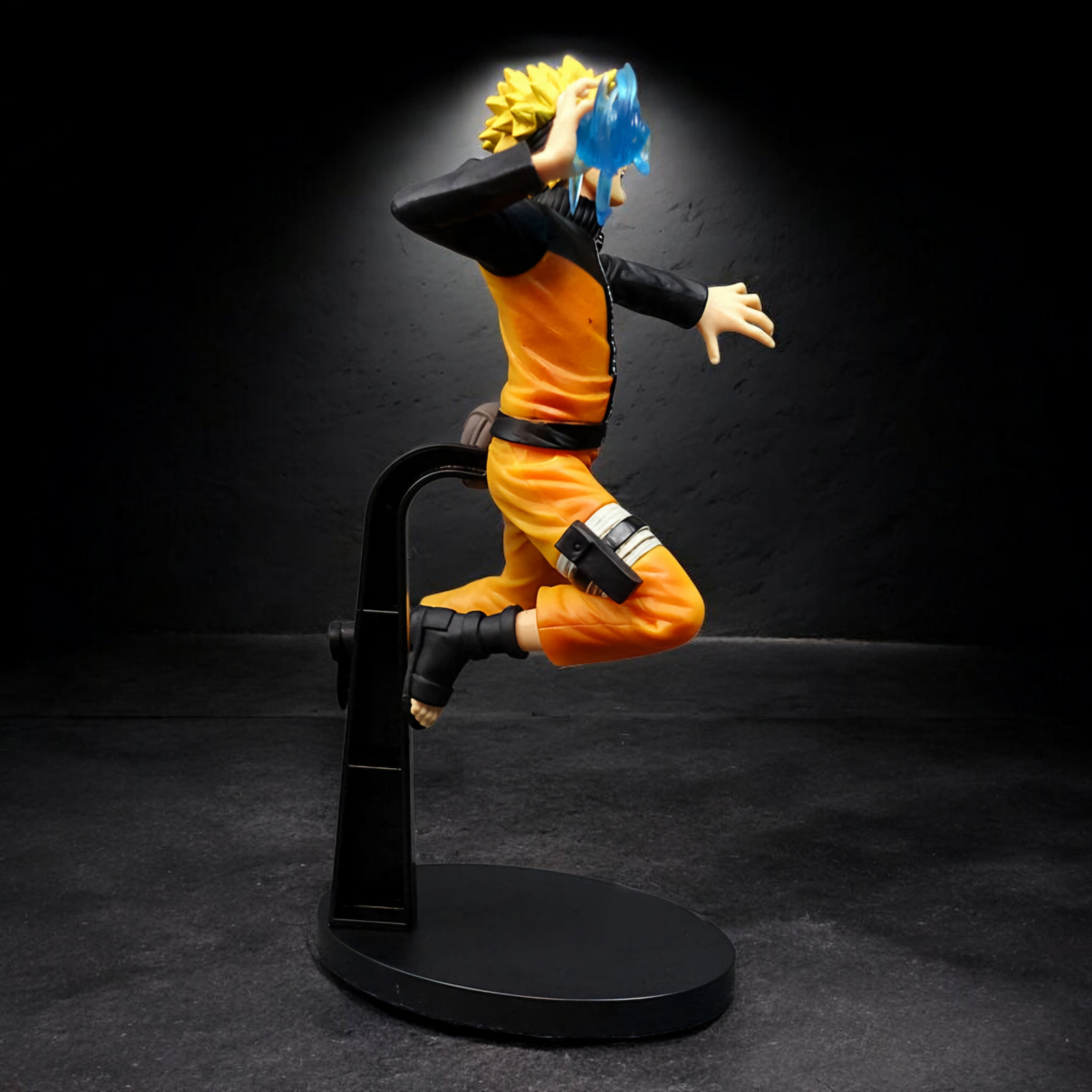 Naruto Uzumaki Mid-Air Rasengan Attack Pose Action Figure | Naruto Anime Dynamic Collectible Statue