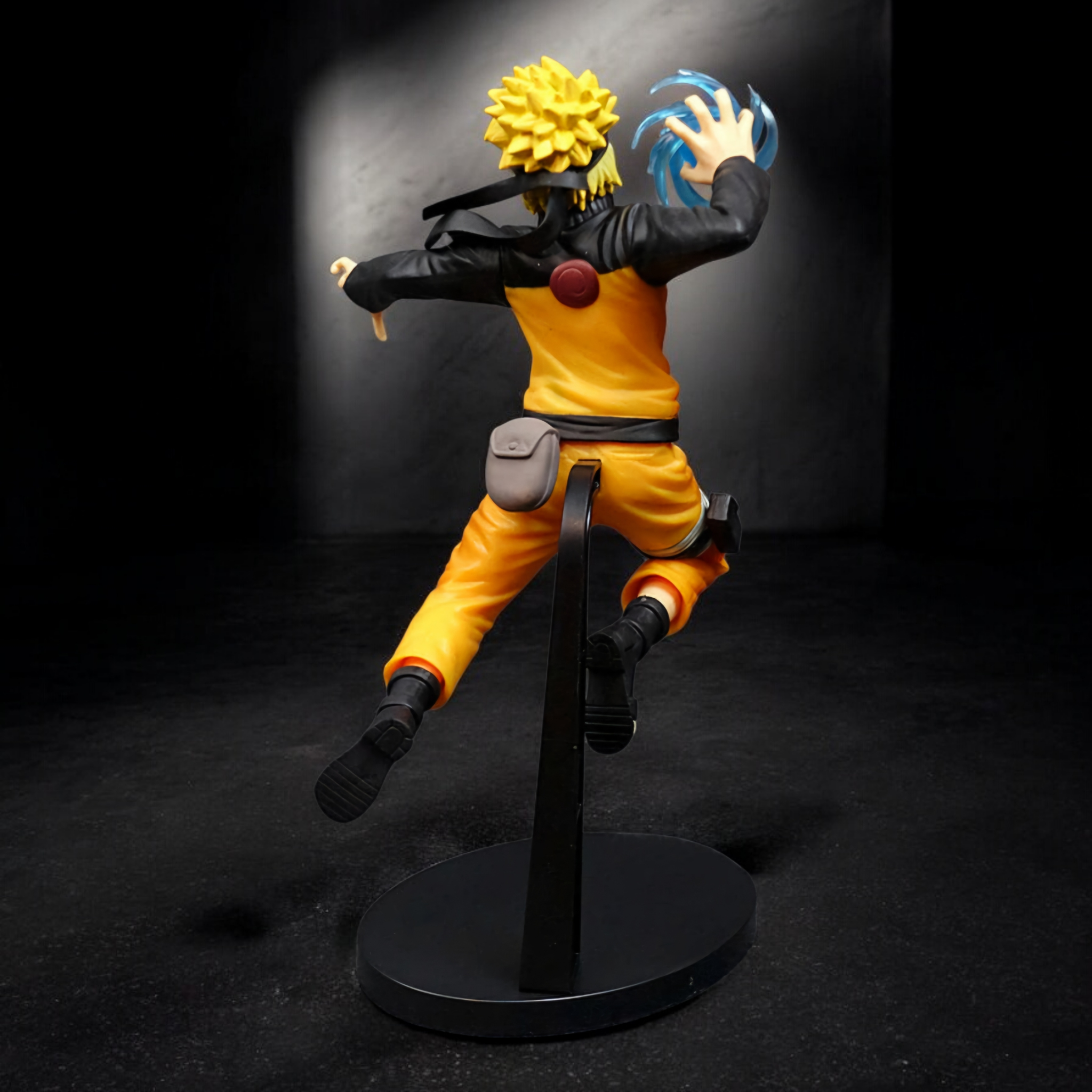 Naruto Uzumaki Mid-Air Rasengan Attack Pose Action Figure | Naruto Anime Dynamic Collectible Statue