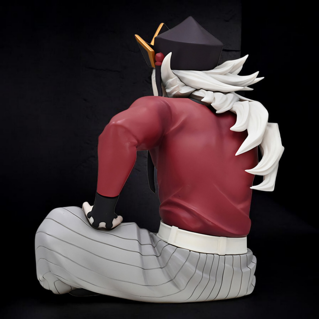 Animated character in a traditional room with icy decorations