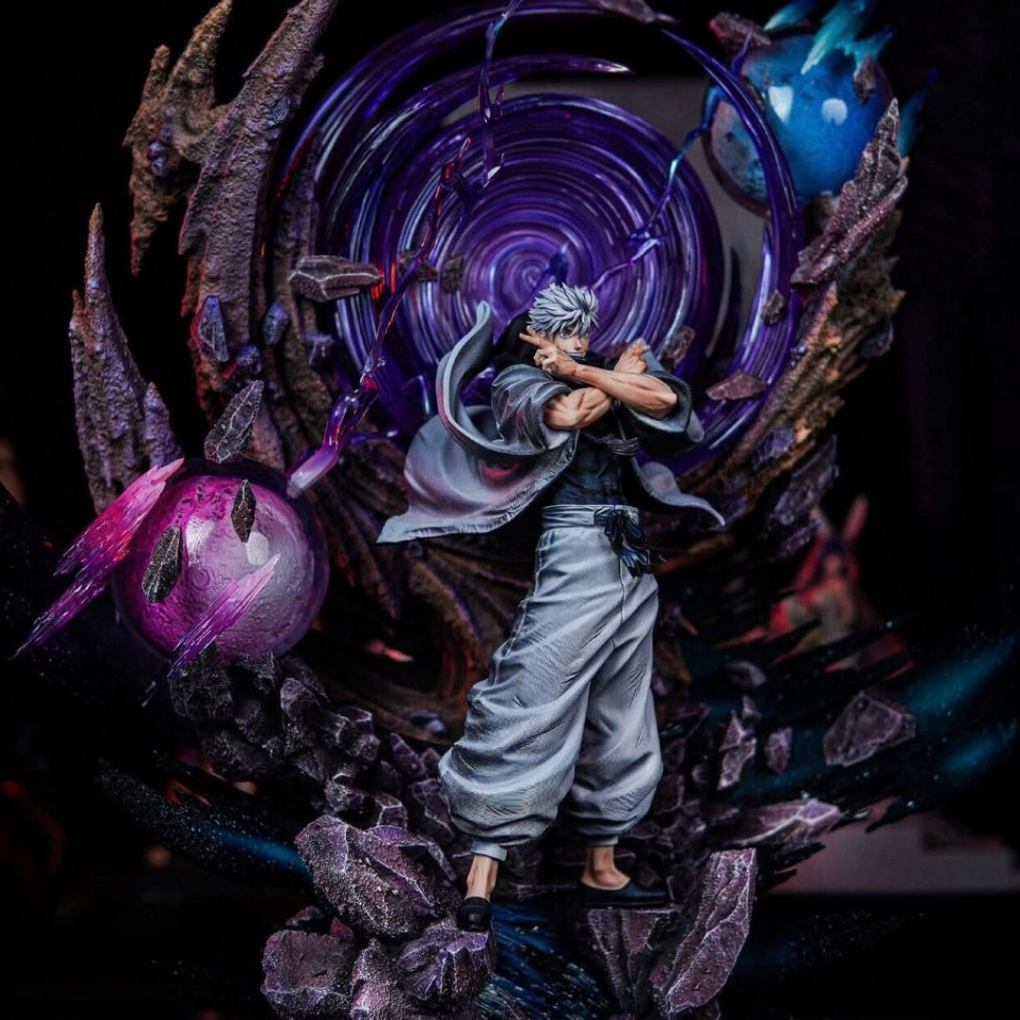 Gojo Satoru Shinjuku Demon Realm Battle Full Version Resin Statue | Jujutsu Kaisen S01 ZanyJoke × Temple Studio 1/6 Scale [Limited]