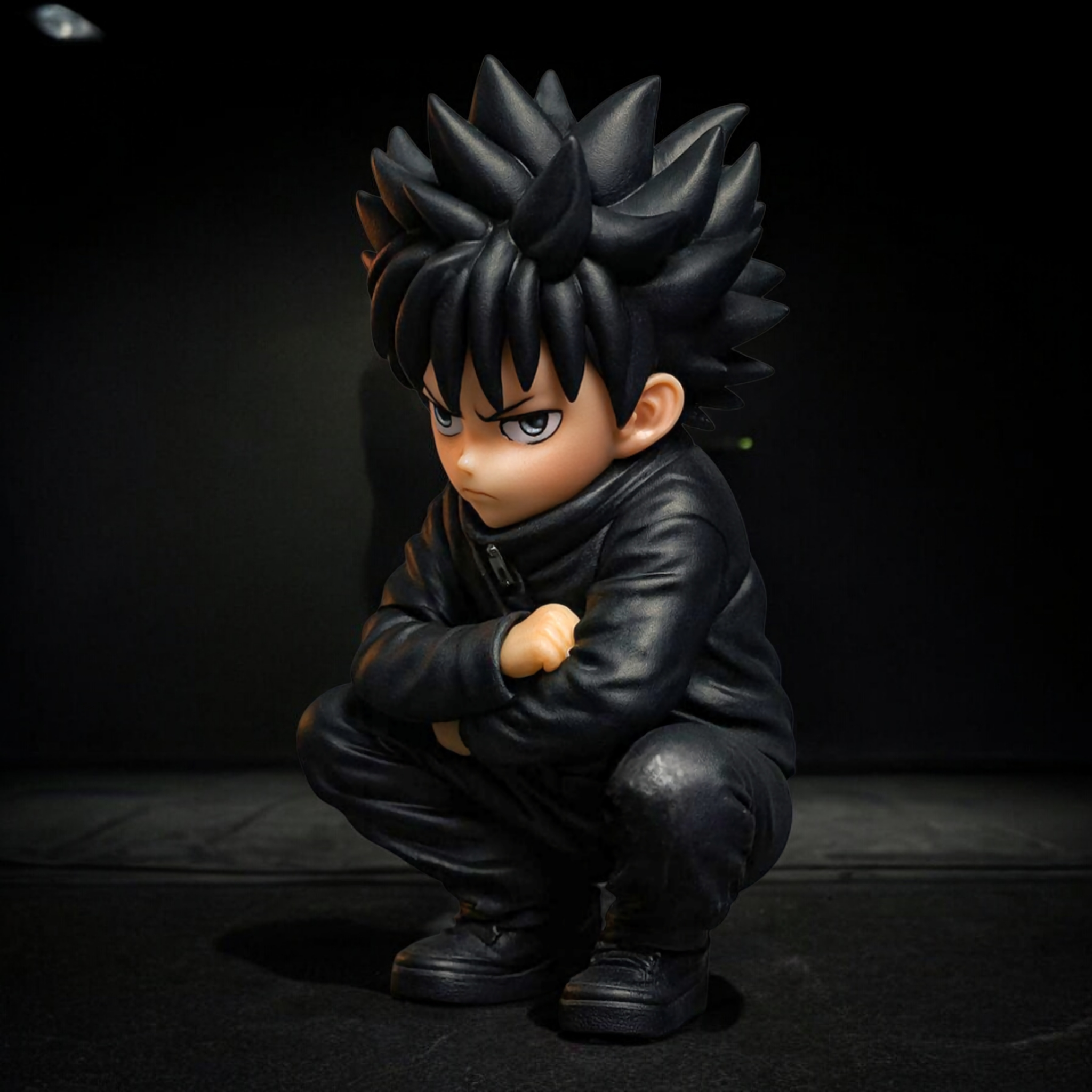 Megumi Fushiguro Crouched Focus Pose Action Figure | Jujutsu Kaisen Anime Collectible Statue