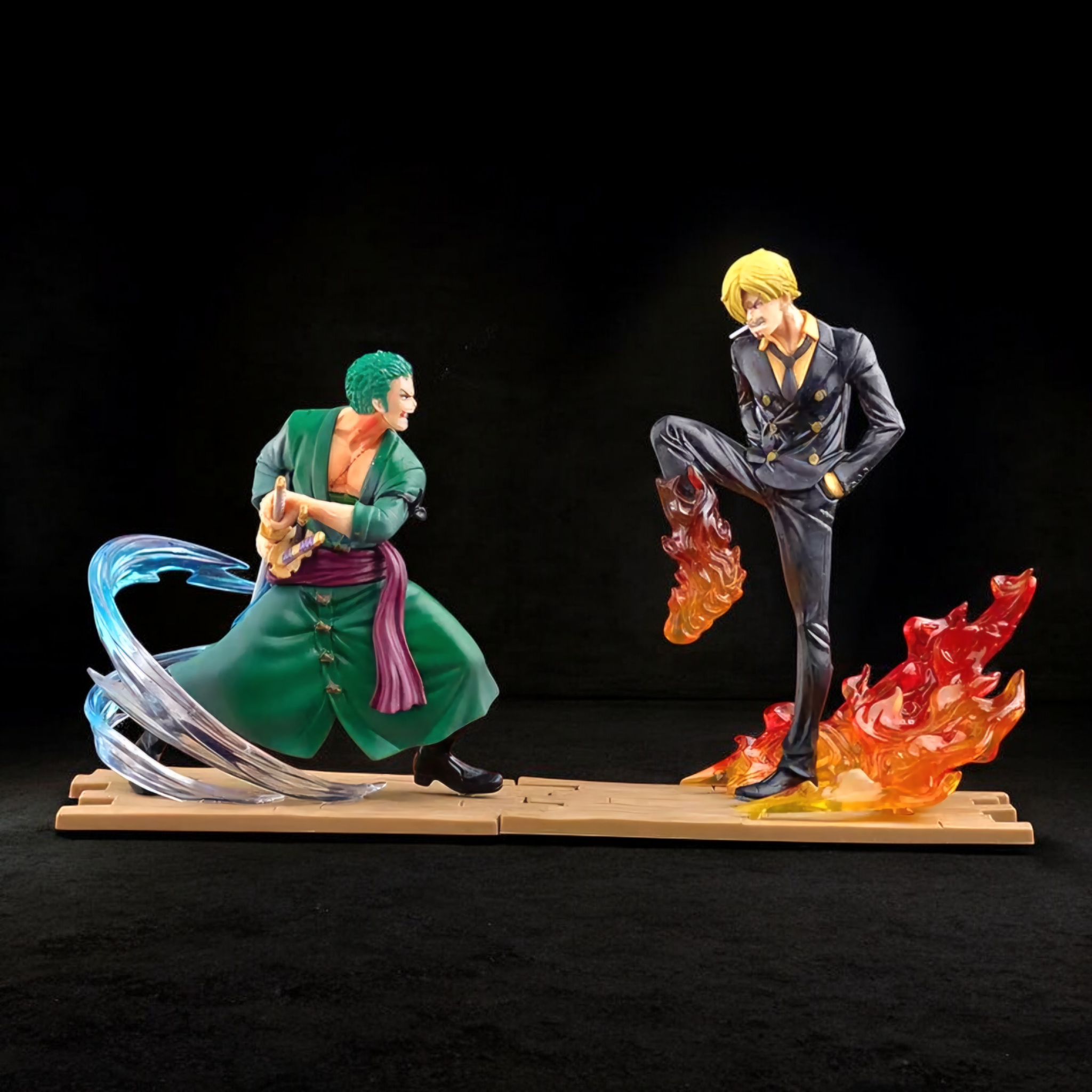Roronoa Zoro vs Vinsmoke Sanji Rivalry Battle Set | One Piece Premium Anime Collectible
