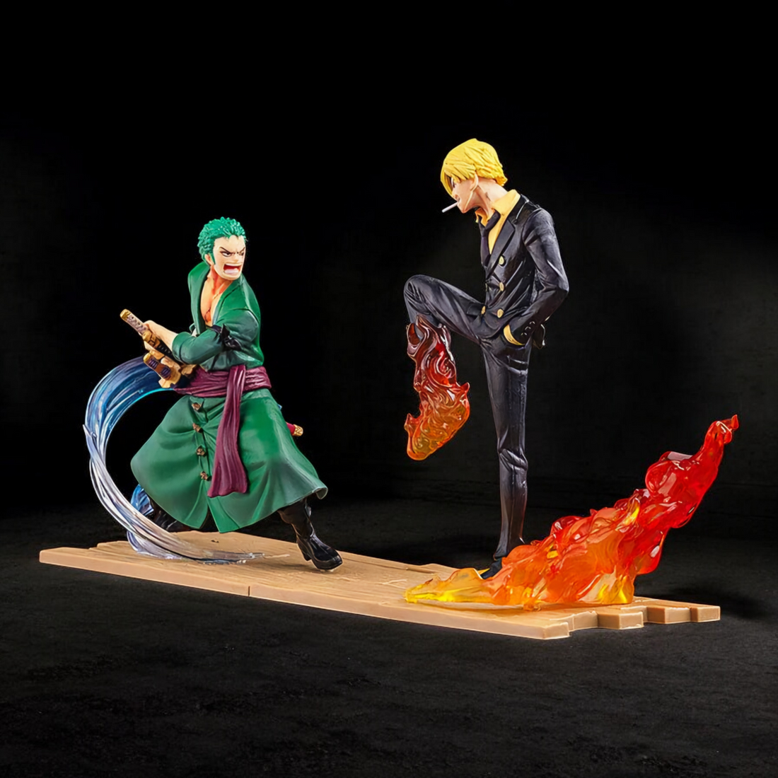 Roronoa Zoro vs Vinsmoke Sanji Rivalry Battle Set | One Piece Premium Anime Collectible