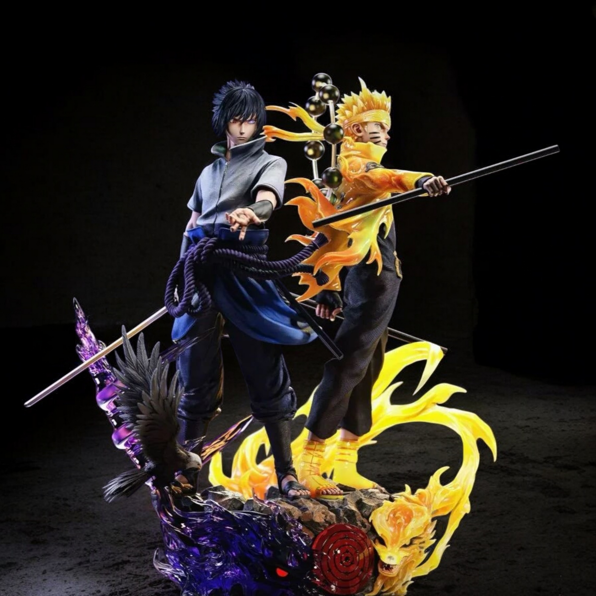 Naruto Uzumaki & Sasuke Uchiha Final Battle Duo Statue | Naruto Shippuden Premium Anime Collectible