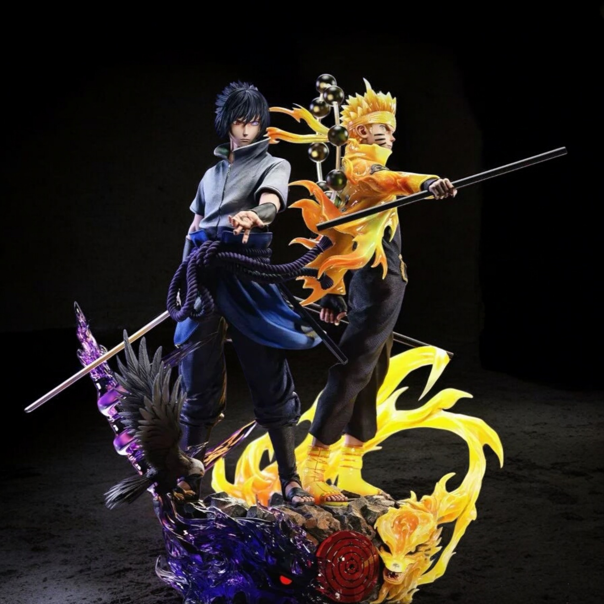 Naruto Uzumaki & Sasuke Uchiha Final Battle Duo Statue | Naruto Shippuden Premium Anime Collectible