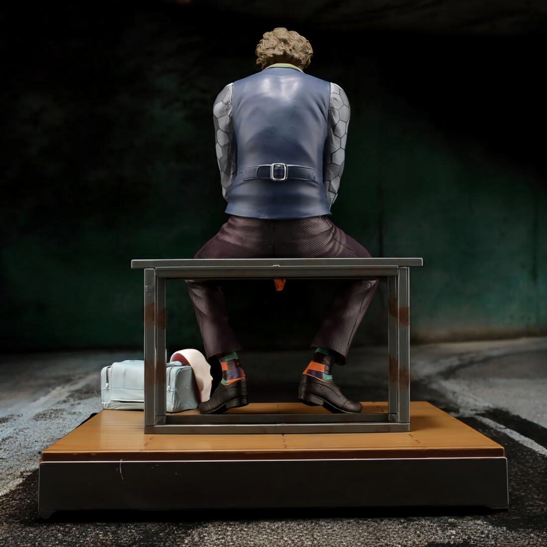 The Joker Interrogation Room Seated Pose Figure | DC Dark Knight Premium Collectible
