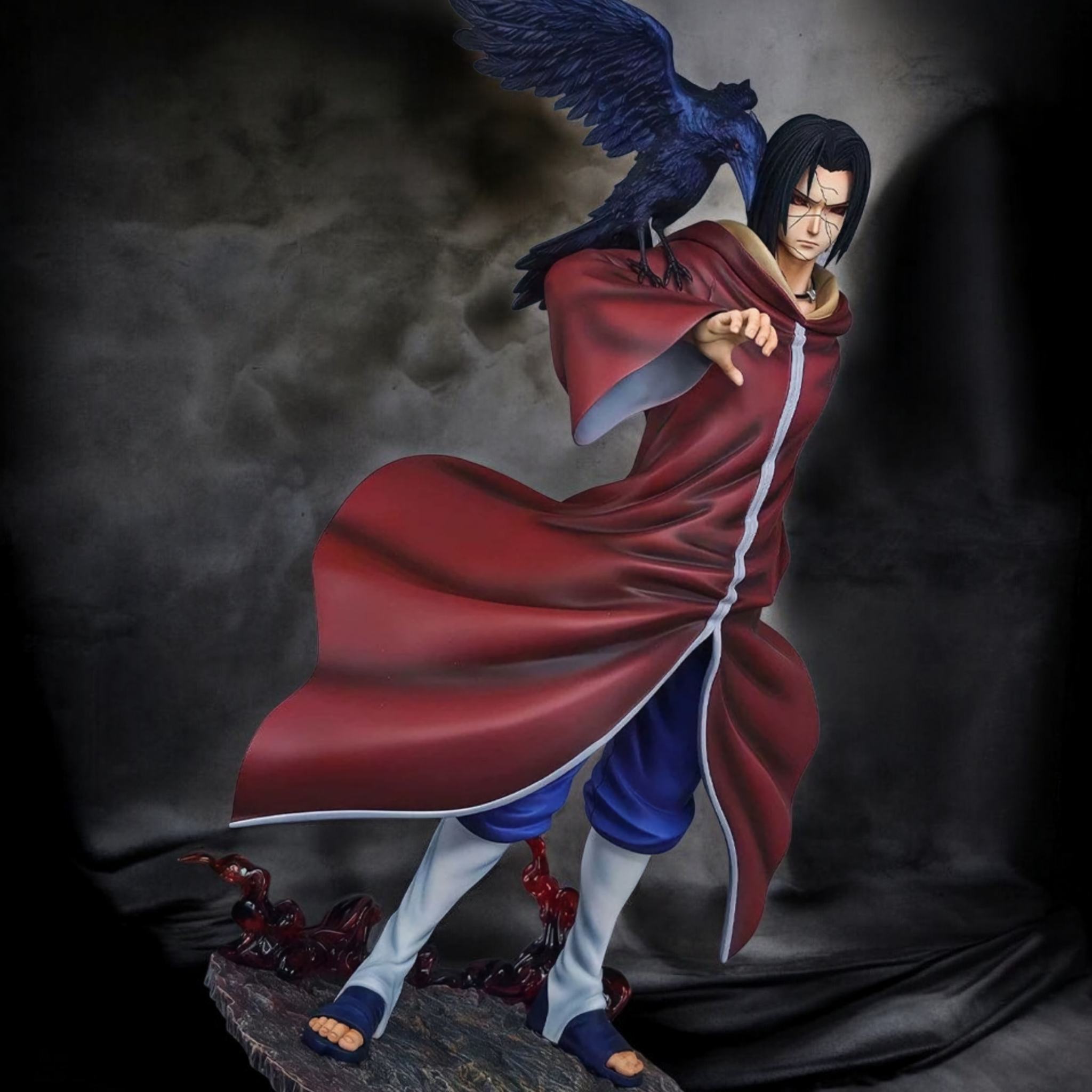 Uchiha Itachi Edo Tensei Battle Pose Statue | Naruto Shippuden Premium Anime Collectible Figure