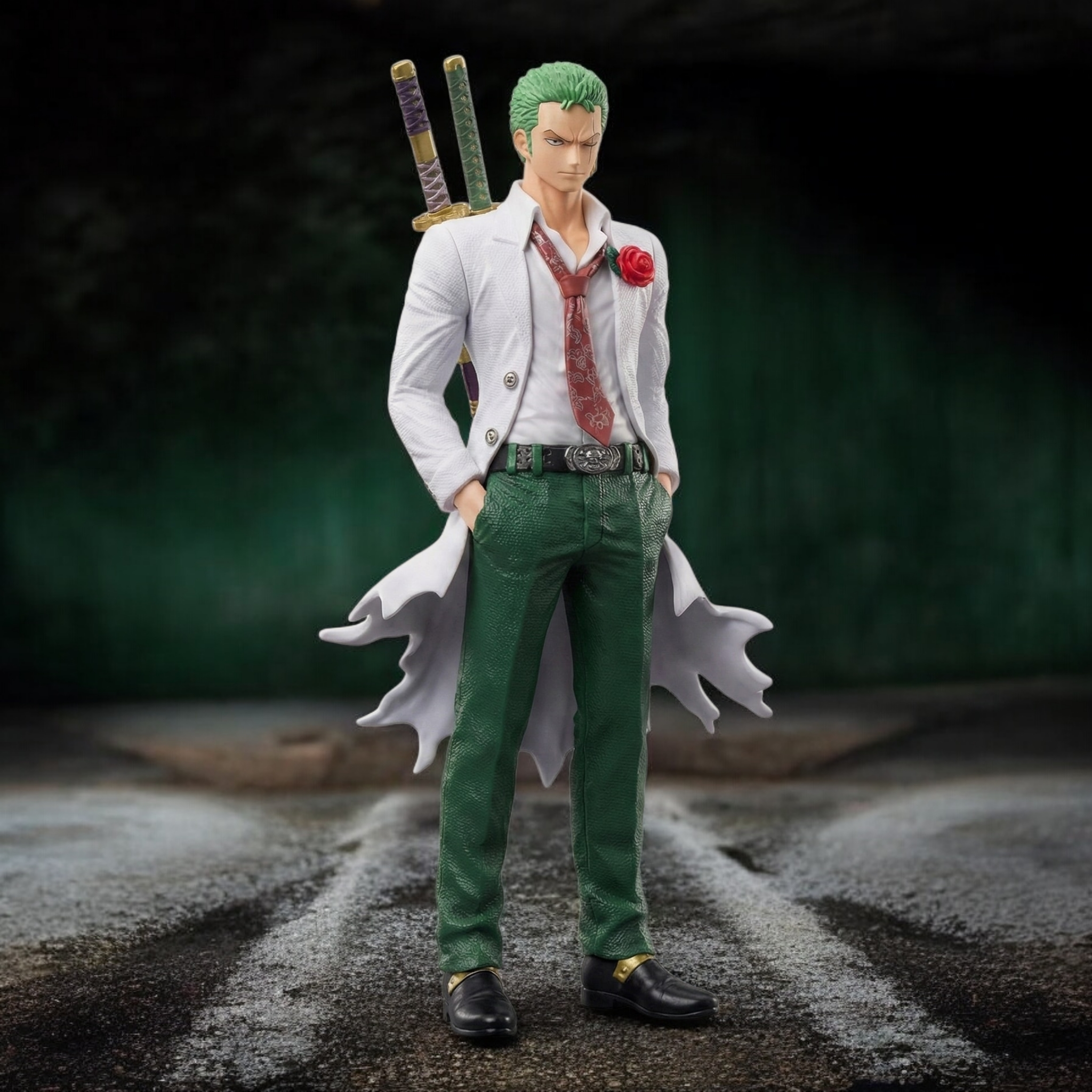 Roronoa Zoro Formal Suit Battle Stance Figure | One Piece Premium Anime Collectible