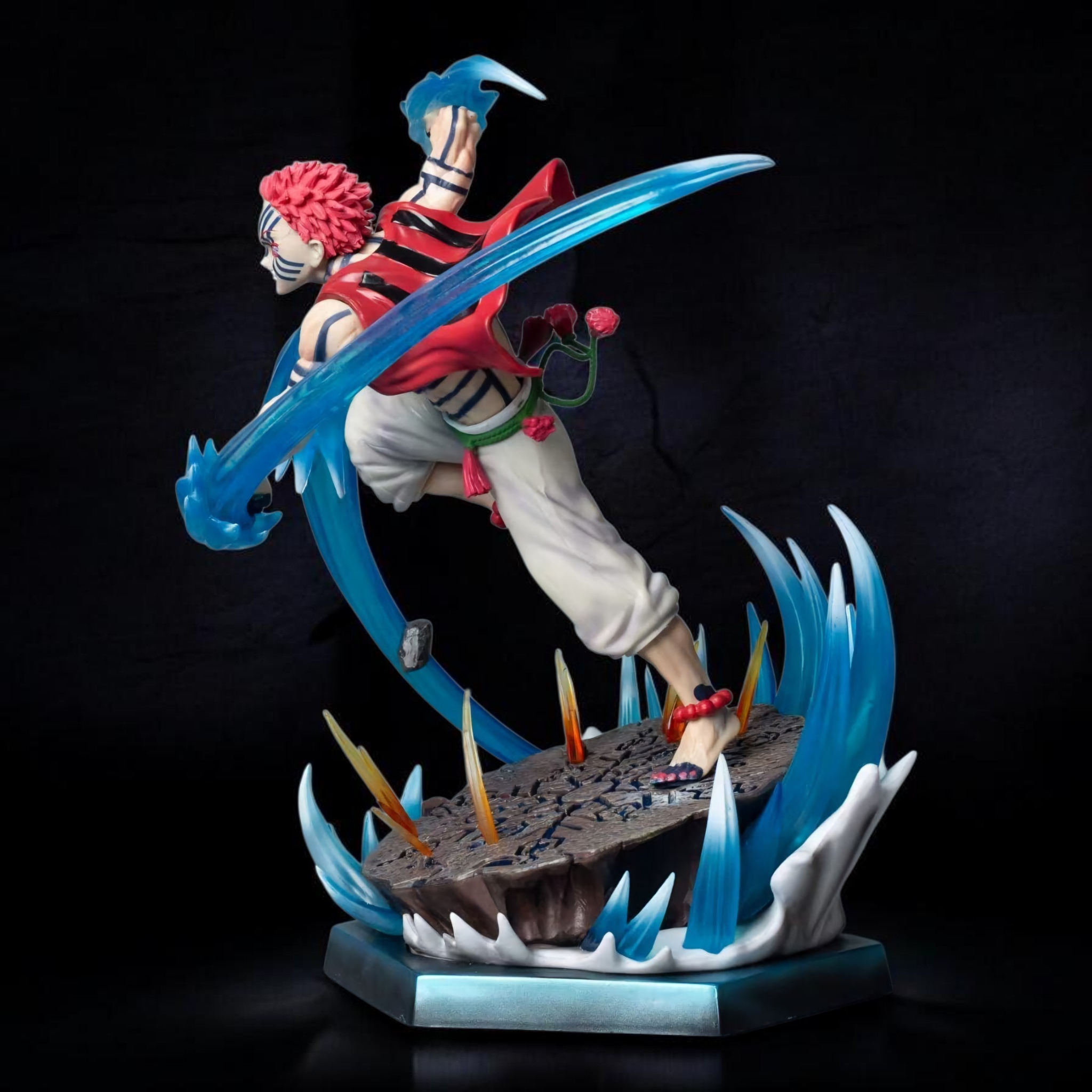 Akaza LED Battle Form Figure | Upper Moon Demon Collectible Statue