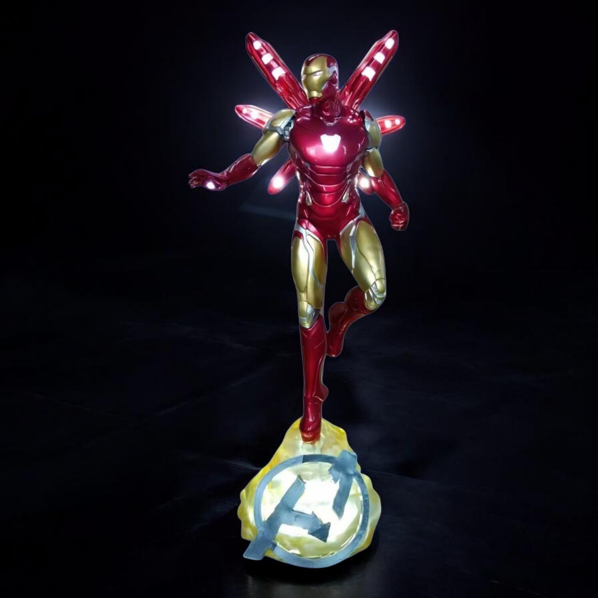Superhero figurine on a dark background