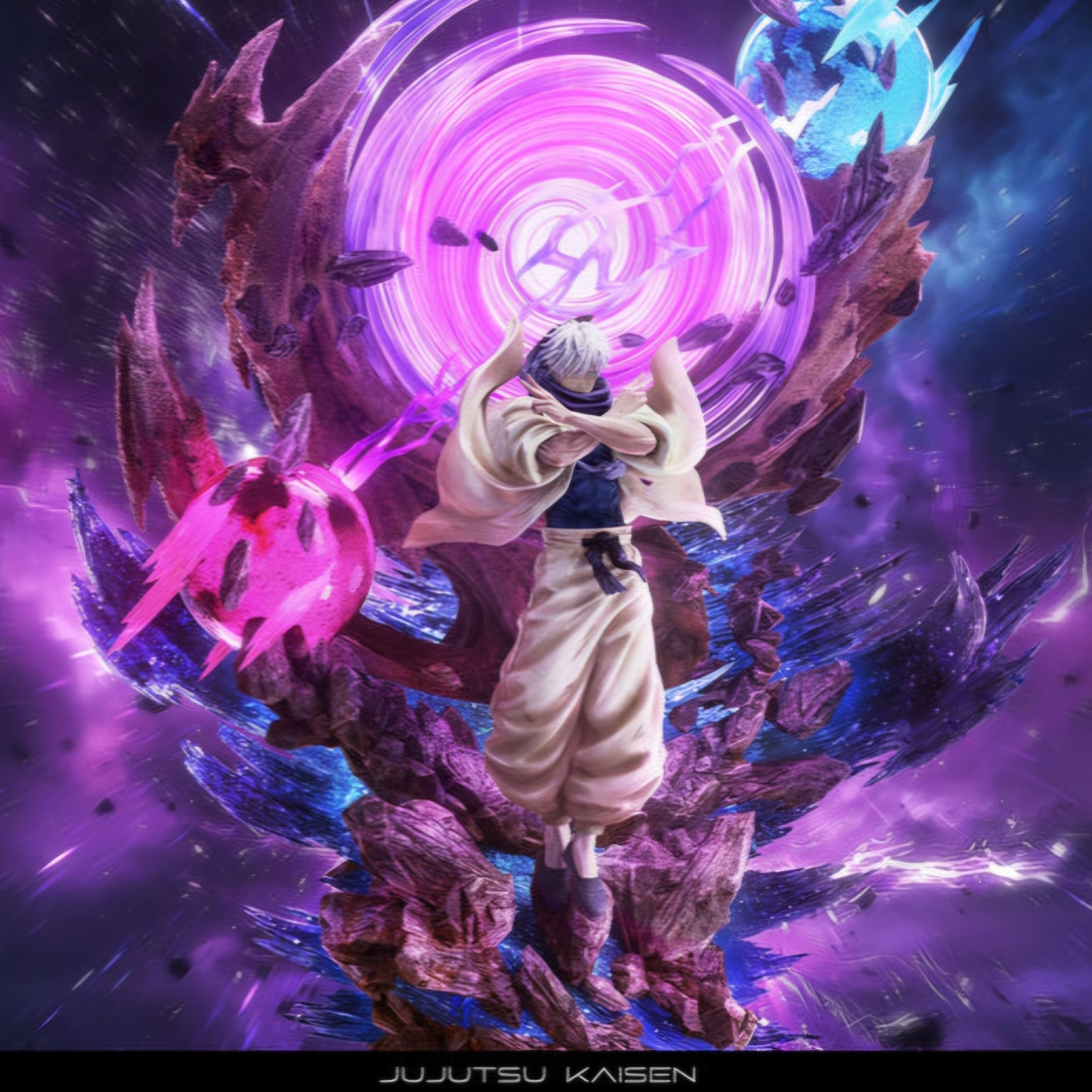 Gojo Satoru Shinjuku Demon Realm Battle Full Version Resin Statue | Jujutsu Kaisen S01 ZanyJoke × Temple Studio 1/6 Scale [Limited]