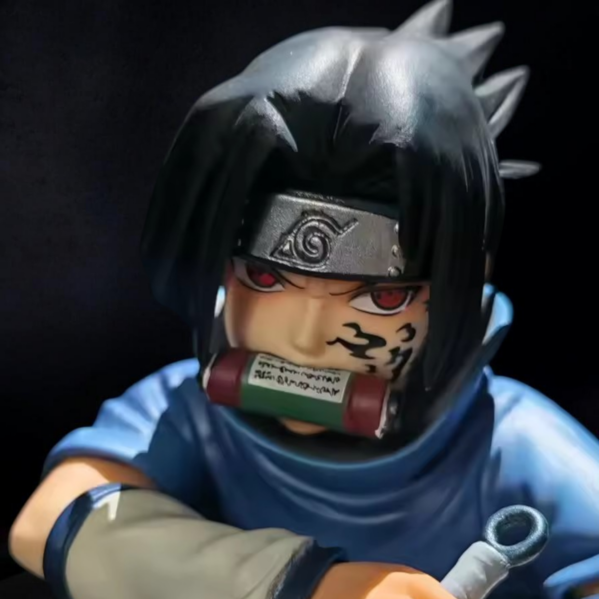 Sasuke Uchiha Cursed Mark Kunai Stance Anime Figure