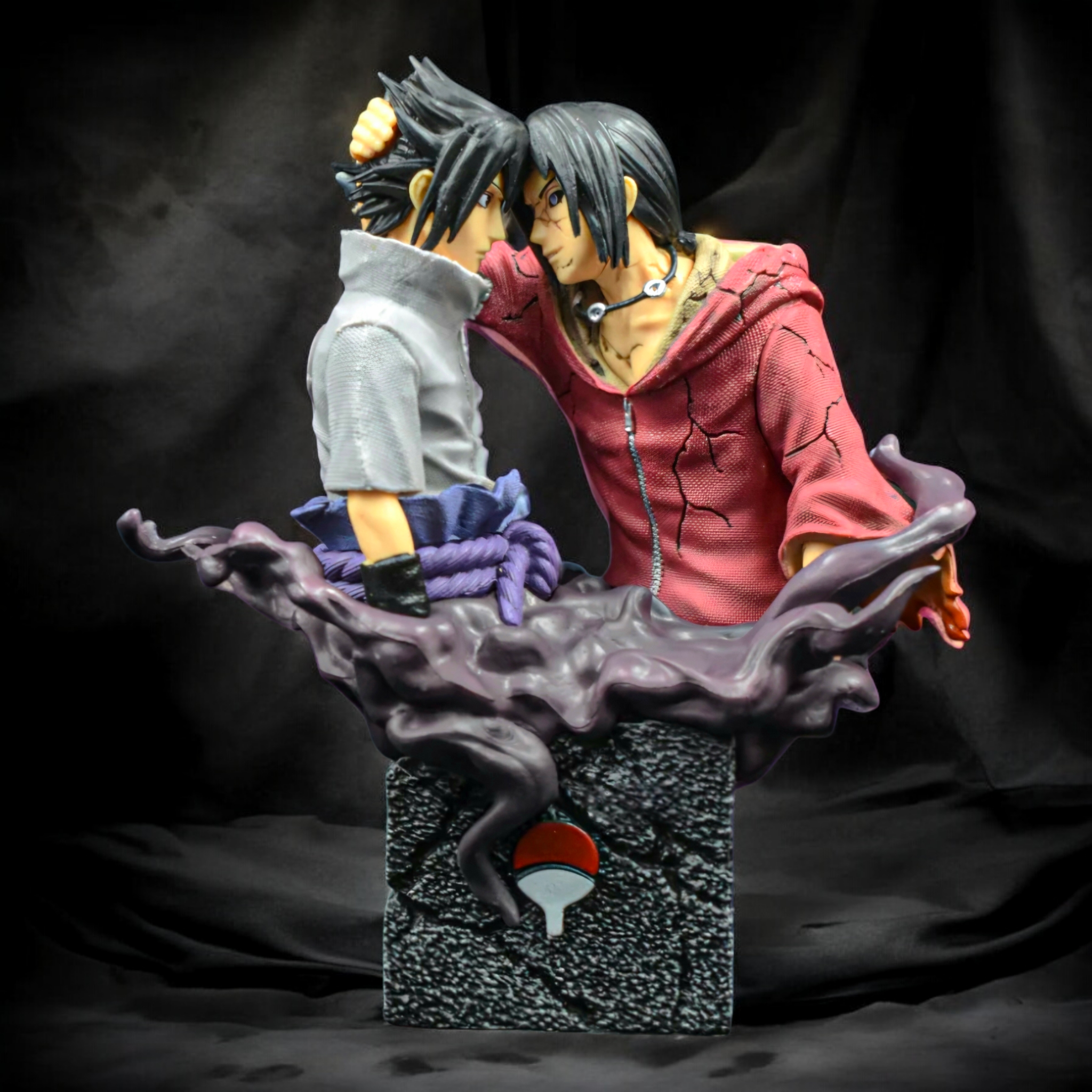 Sasuke Uchiha vs Itachi Uchiha Action Figure | Naruto Shippuden Anime Duel Collectible Statue