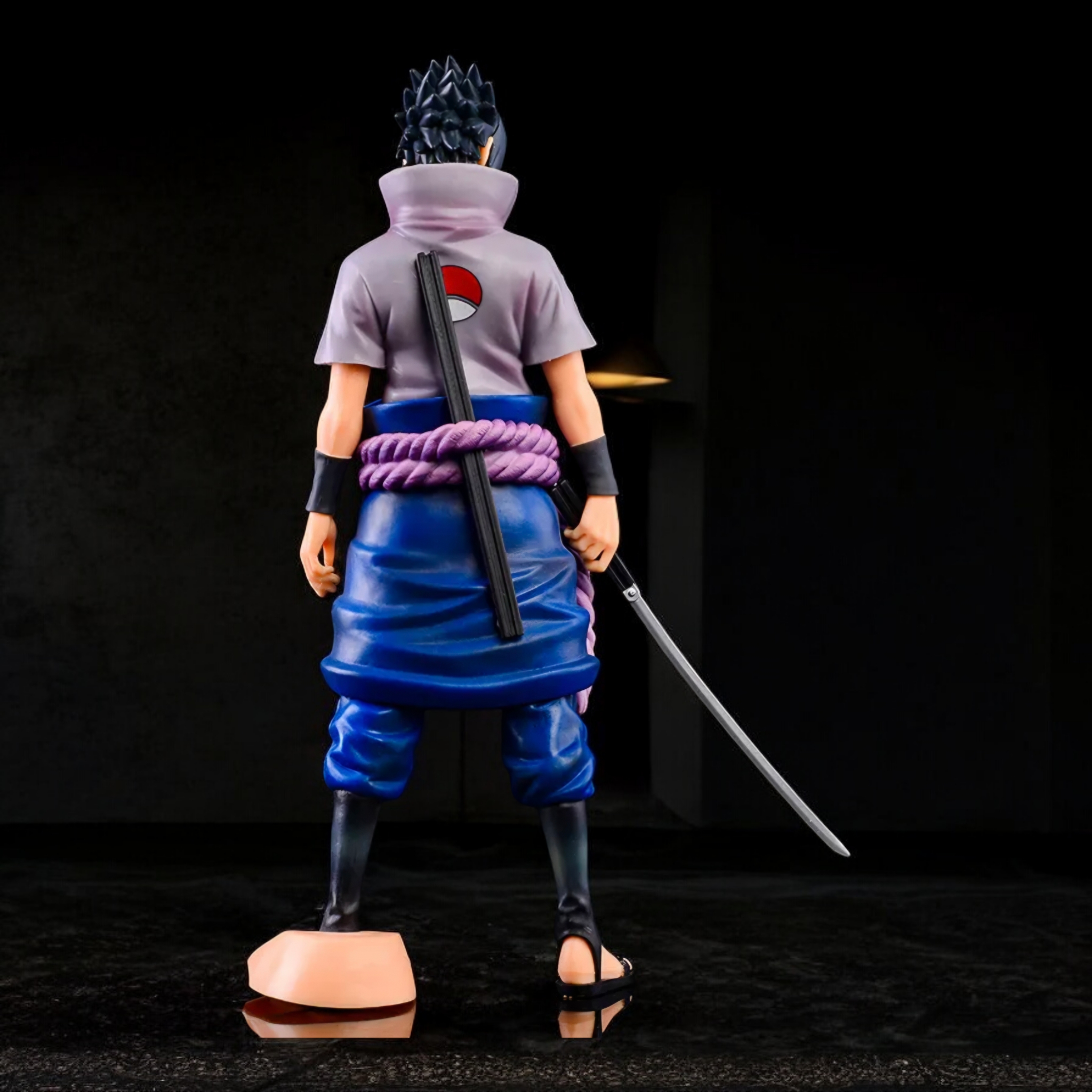 Sasuke Uchiha Calm Battle Stance Action Figure | Naruto Shippuden Anime Sword-Ready Collectible