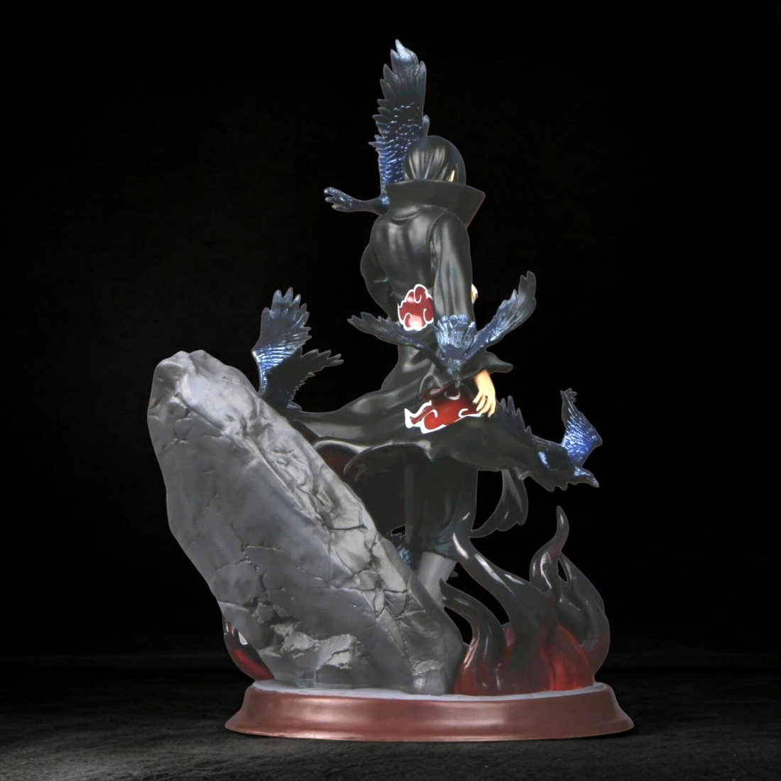 Itachi Uchiha Crow Summoning Action Figure | Naruto Shippuden Anime Premium Collectible Statue