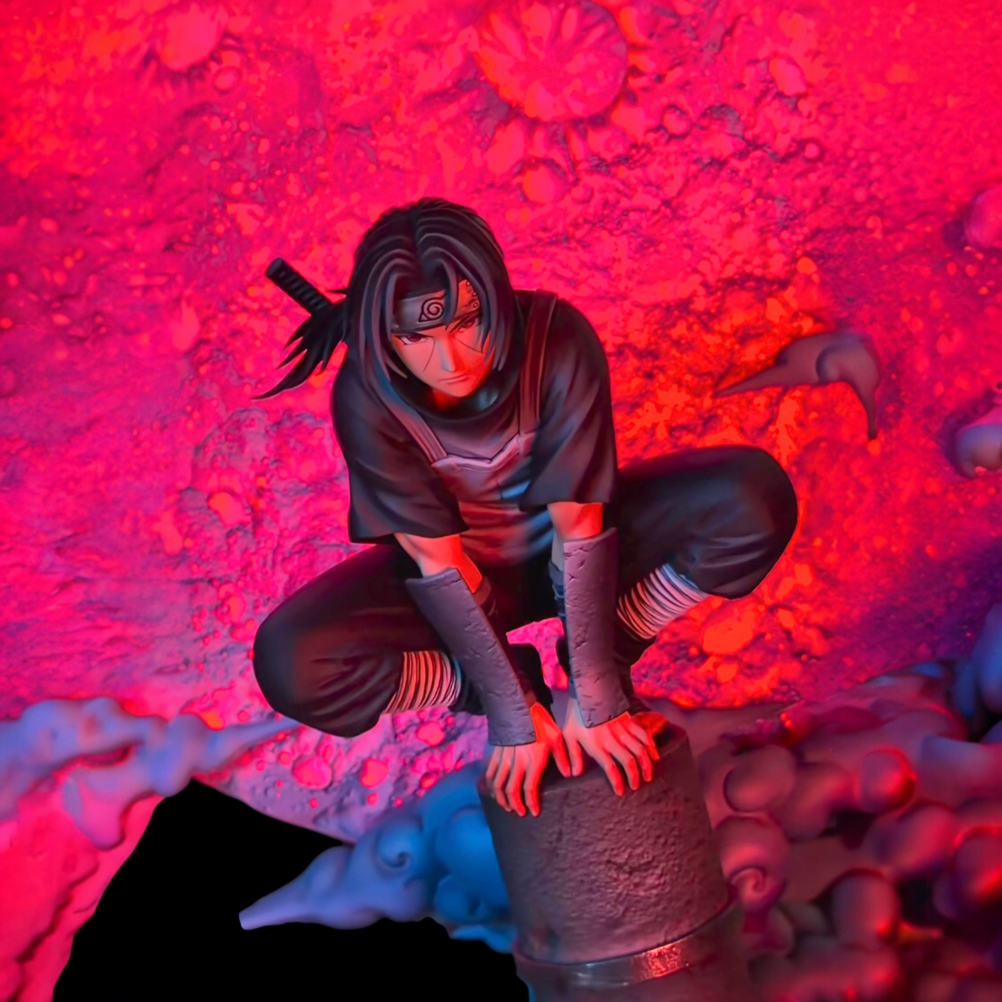 Uchiha Itachi ANBU Moon Perch EX Version Resin Statue | Naruto Nova Series Pickstar Studio Licensed (LED, 1/6 Scale)