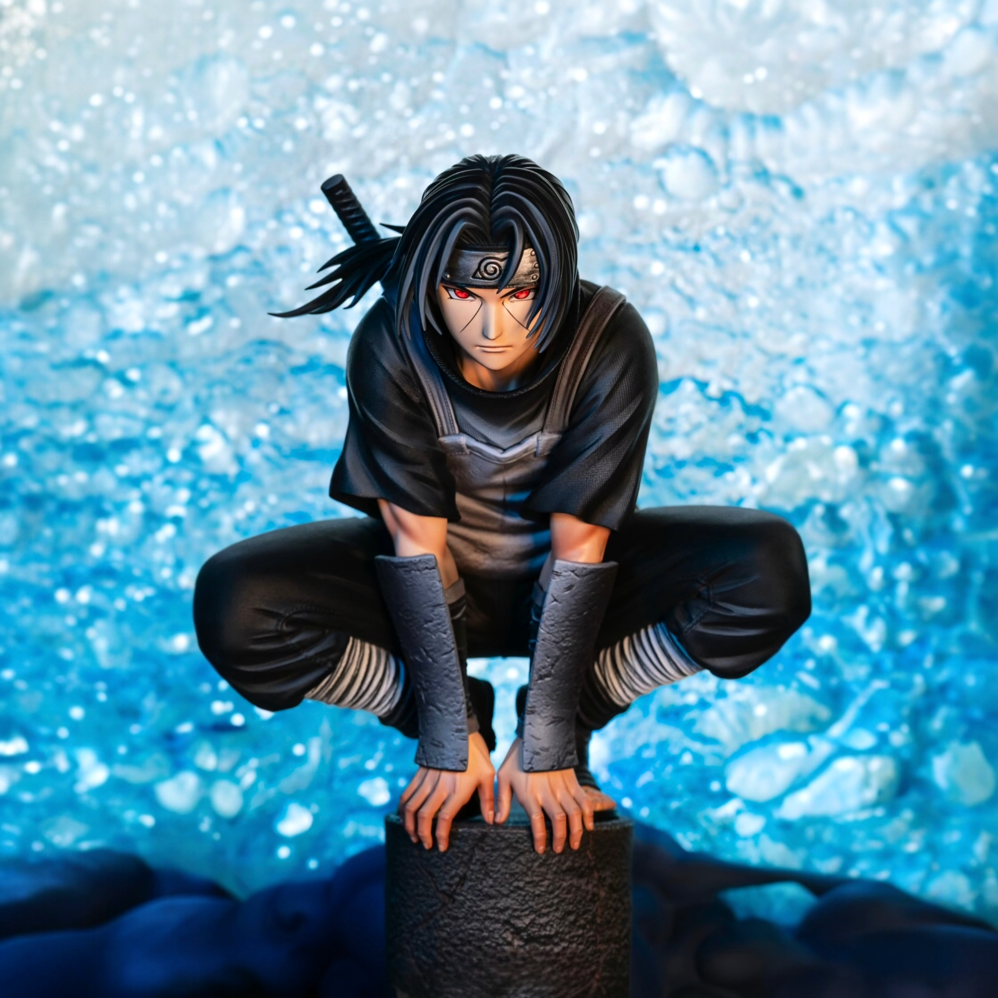 Uchiha Itachi ANBU Moon Perch EX Version Resin Statue | Naruto Nova Series Pickstar Studio Licensed (LED, 1/6 Scale)