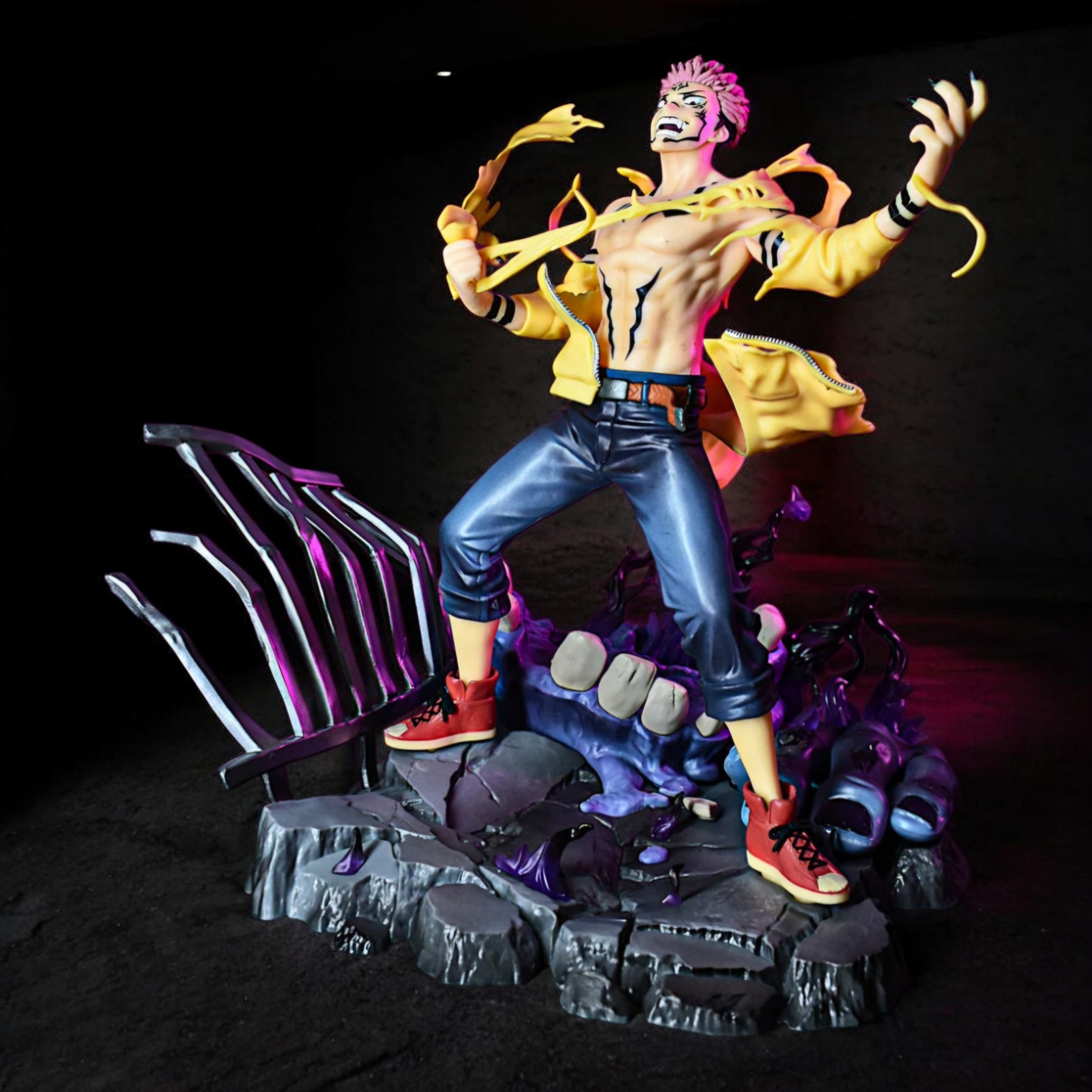 Ryomen Sukuna Unchained Curse Form Action Figure | Jujutsu Kaisen Premium Display Collectible
