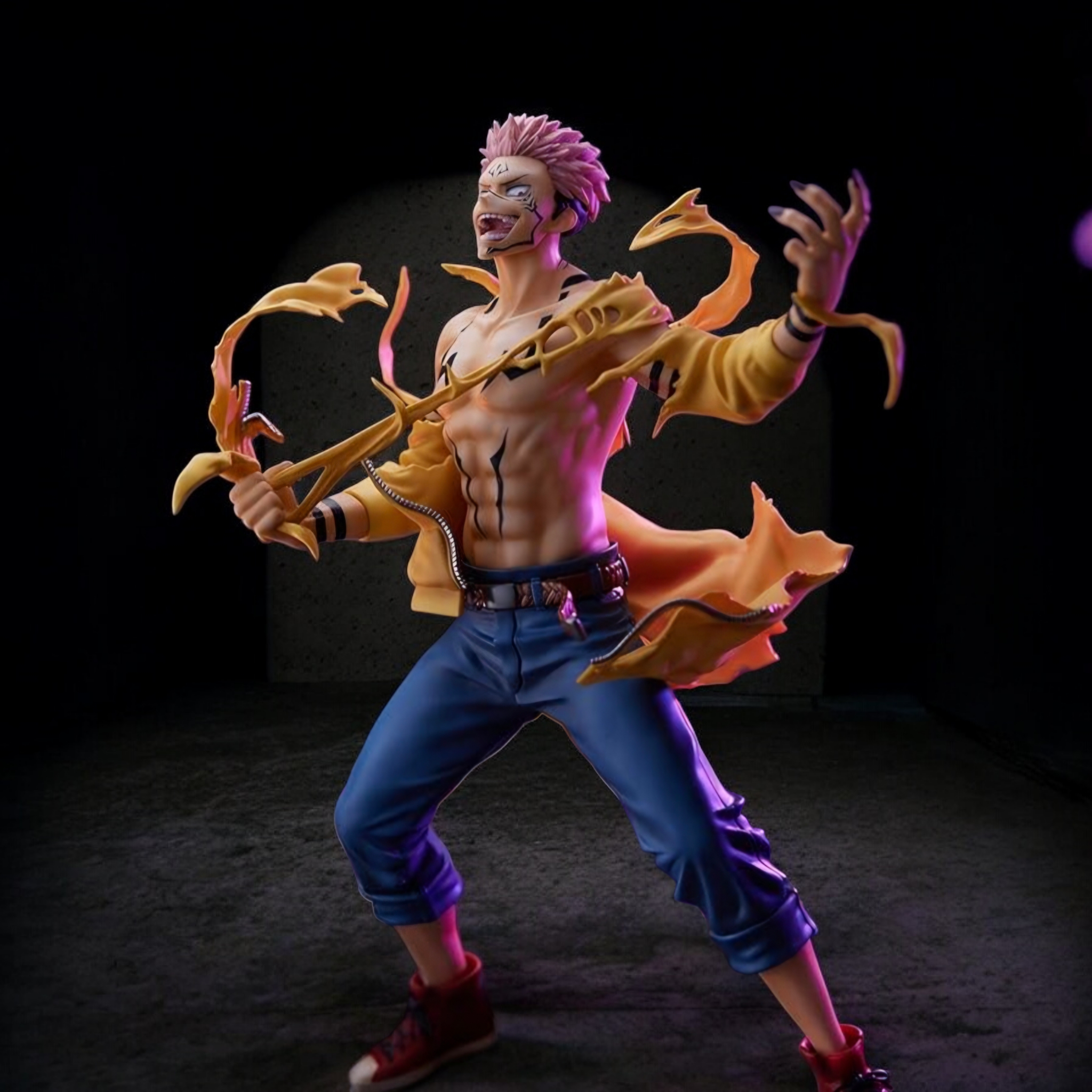 Ryomen Sukuna Unchained Curse Form Action Figure | Jujutsu Kaisen Premium Display Collectible