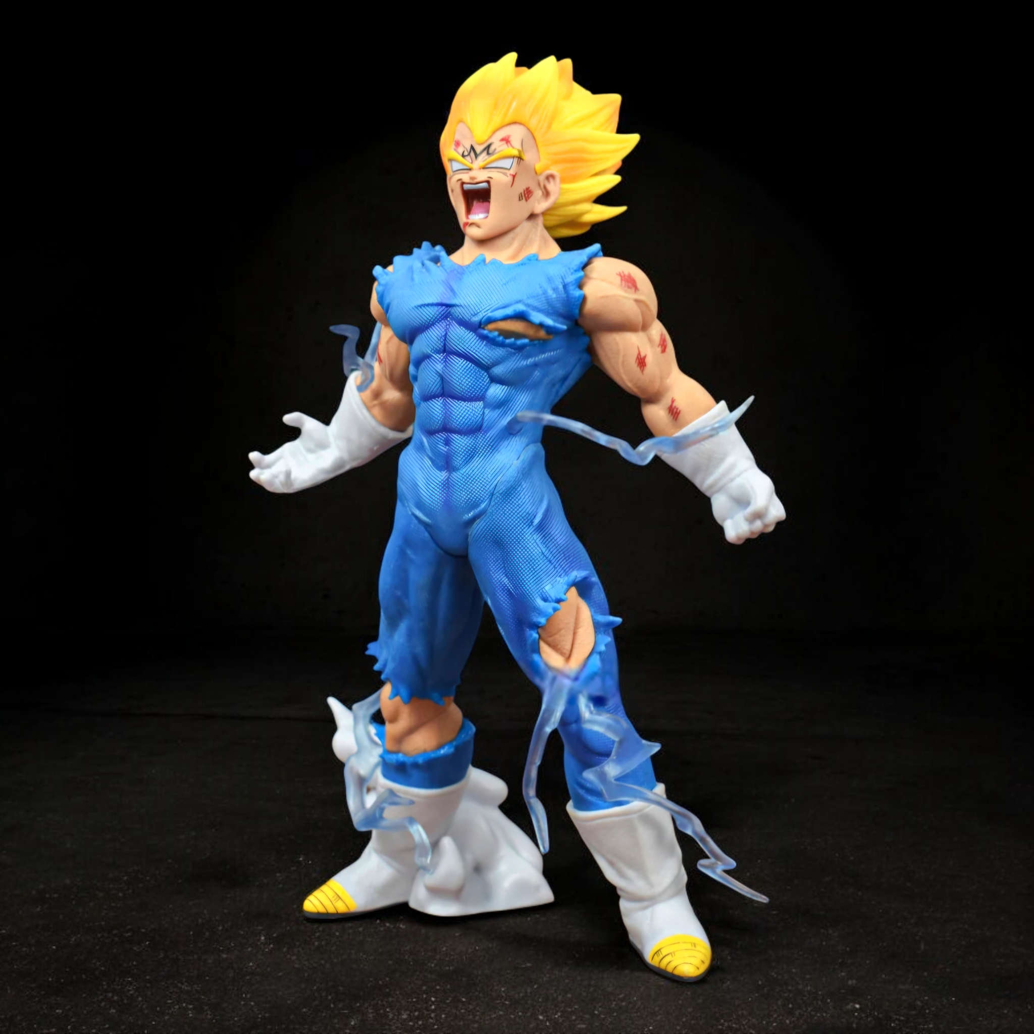 Majin Vegeta Super Saiyan Action Figure | Dragon Ball Z | Final Atonement Power-Up Pose
