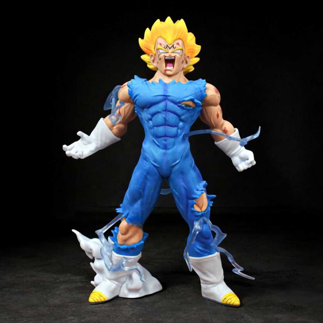 Majin Vegeta Super Saiyan Action Figure | Dragon Ball Z | Final Atonement Power-Up Pose