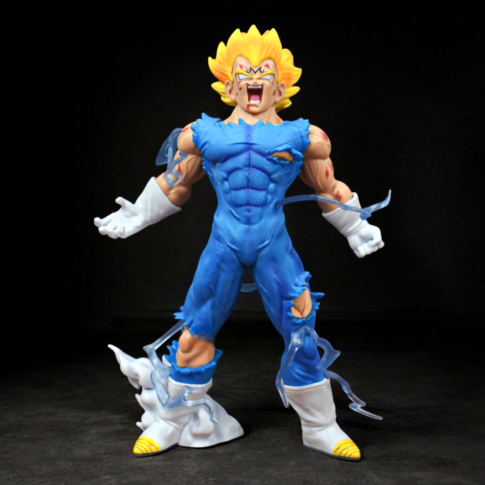 Majin Vegeta Super Saiyan Action Figure | Dragon Ball Z | Final Atonement Power-Up Pose