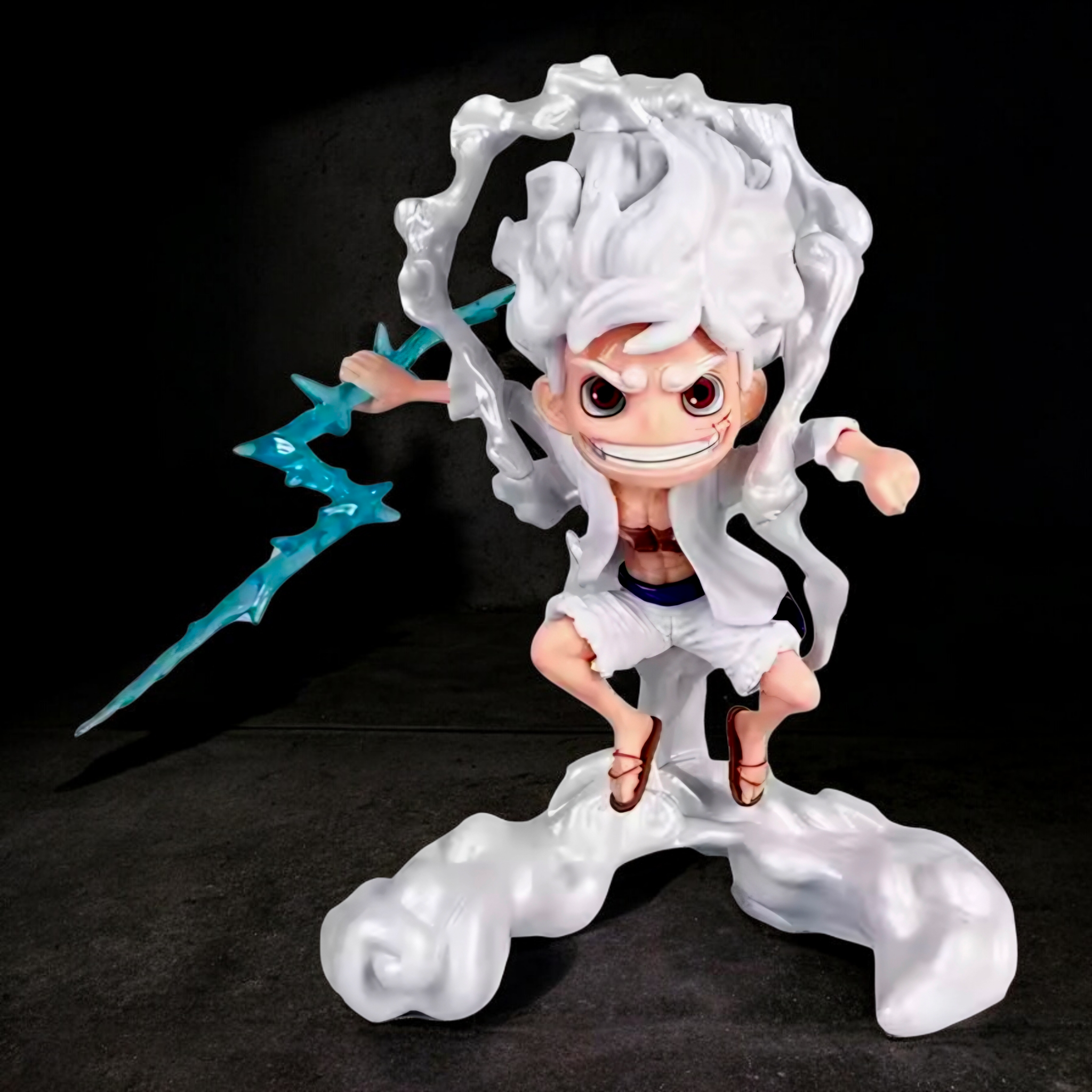 Monkey D. Luffy Gear 5 Chibi Figure | One Piece | White Awakening Form