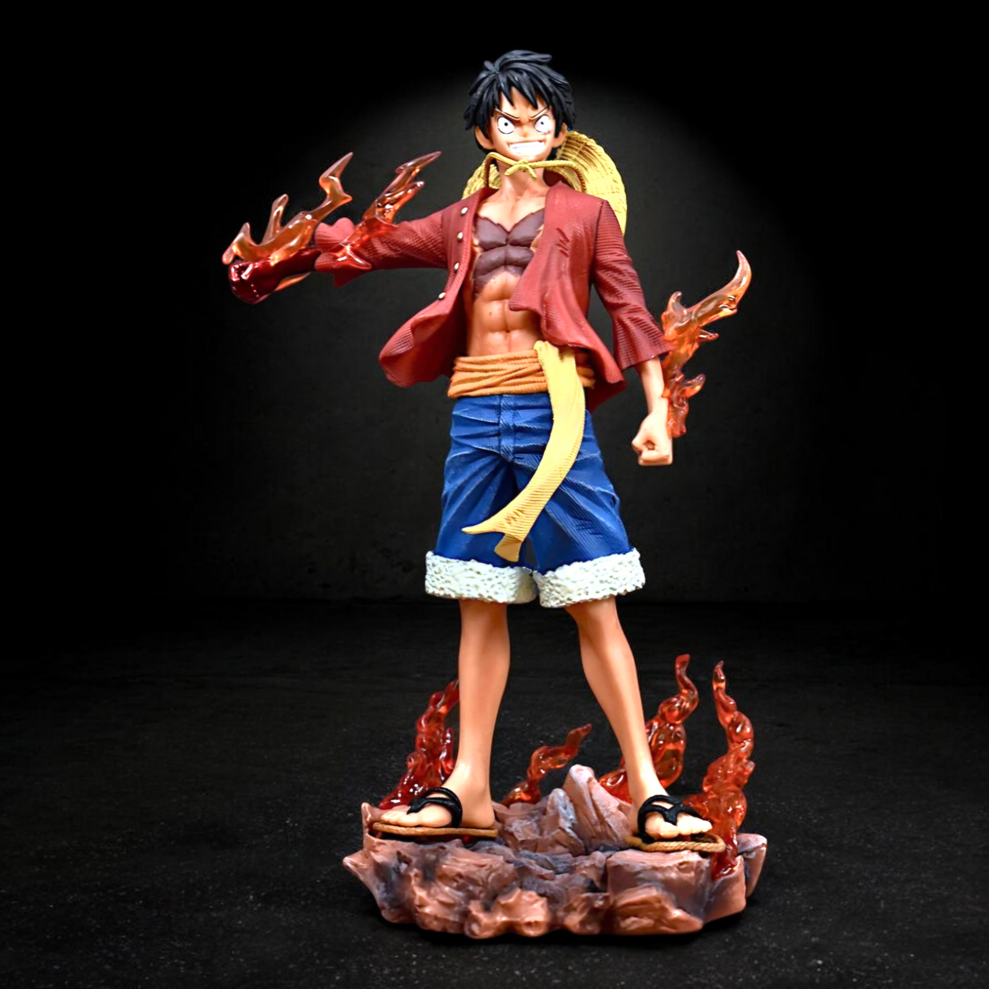 Monkey D. Luffy Fire Fist Figure | One Piece | Exchangeable Face Version