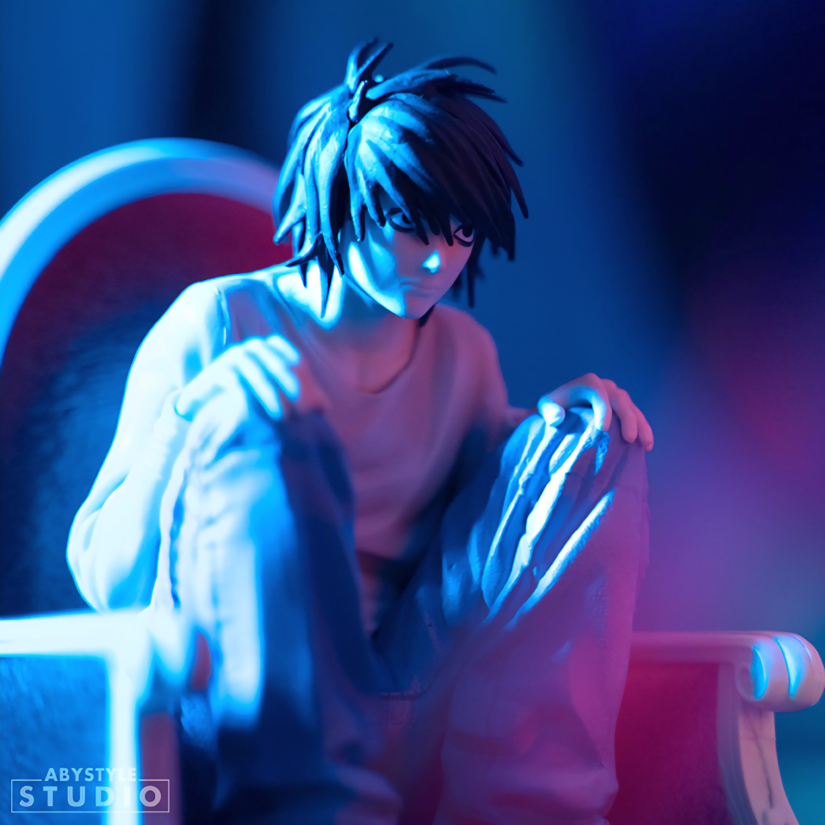 L Detective Thinking Pose Action Figure | Death Note ABYstyle Studio Original Collectible