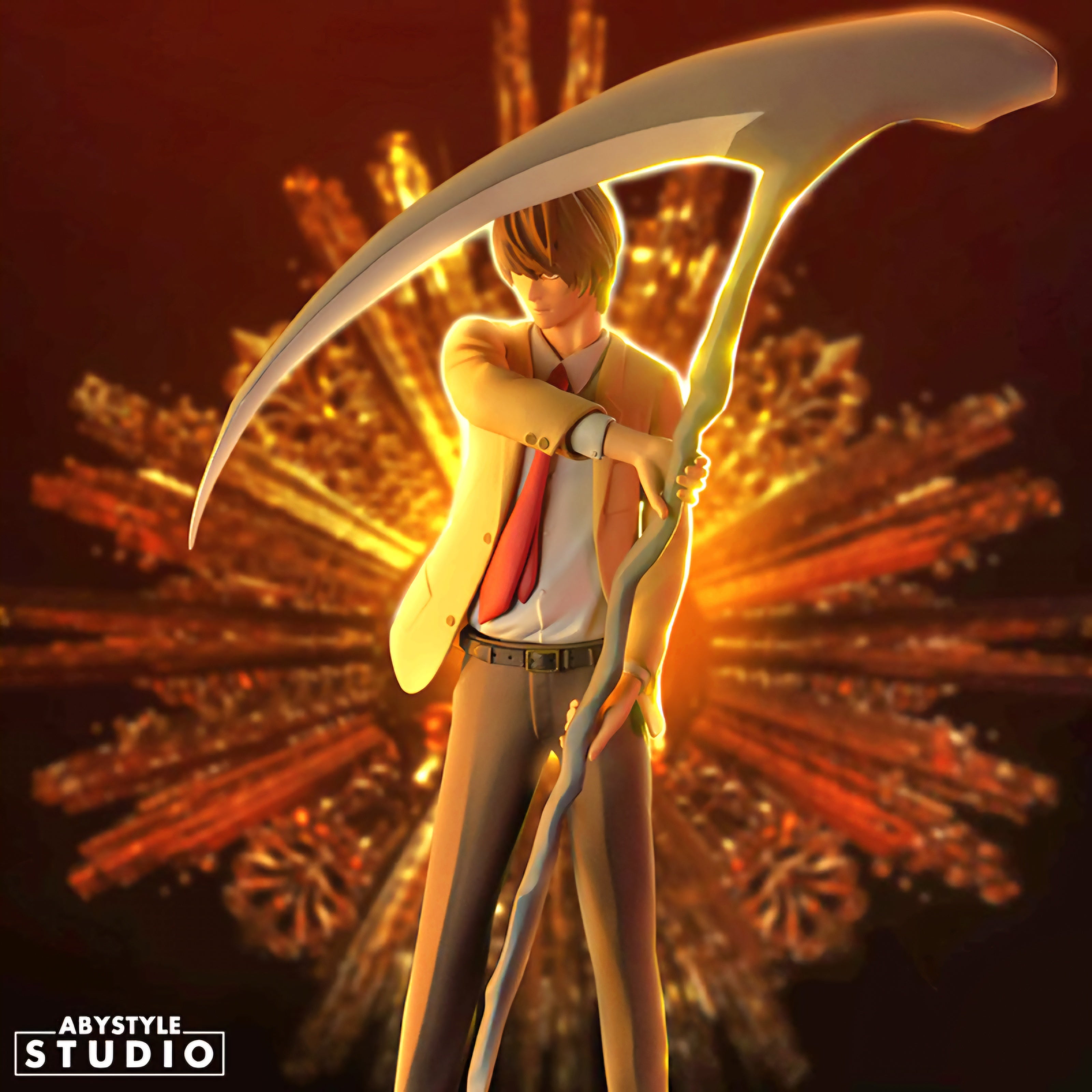 Light Yagami Death God Scythe Pose Action Figure | Death Note ABYstyle Studio Original Collectible