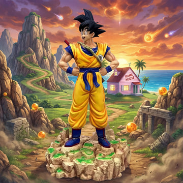 Son Goku Action Figure | Dragon Ball Z Anime Collectible Statue with Premium Display Base