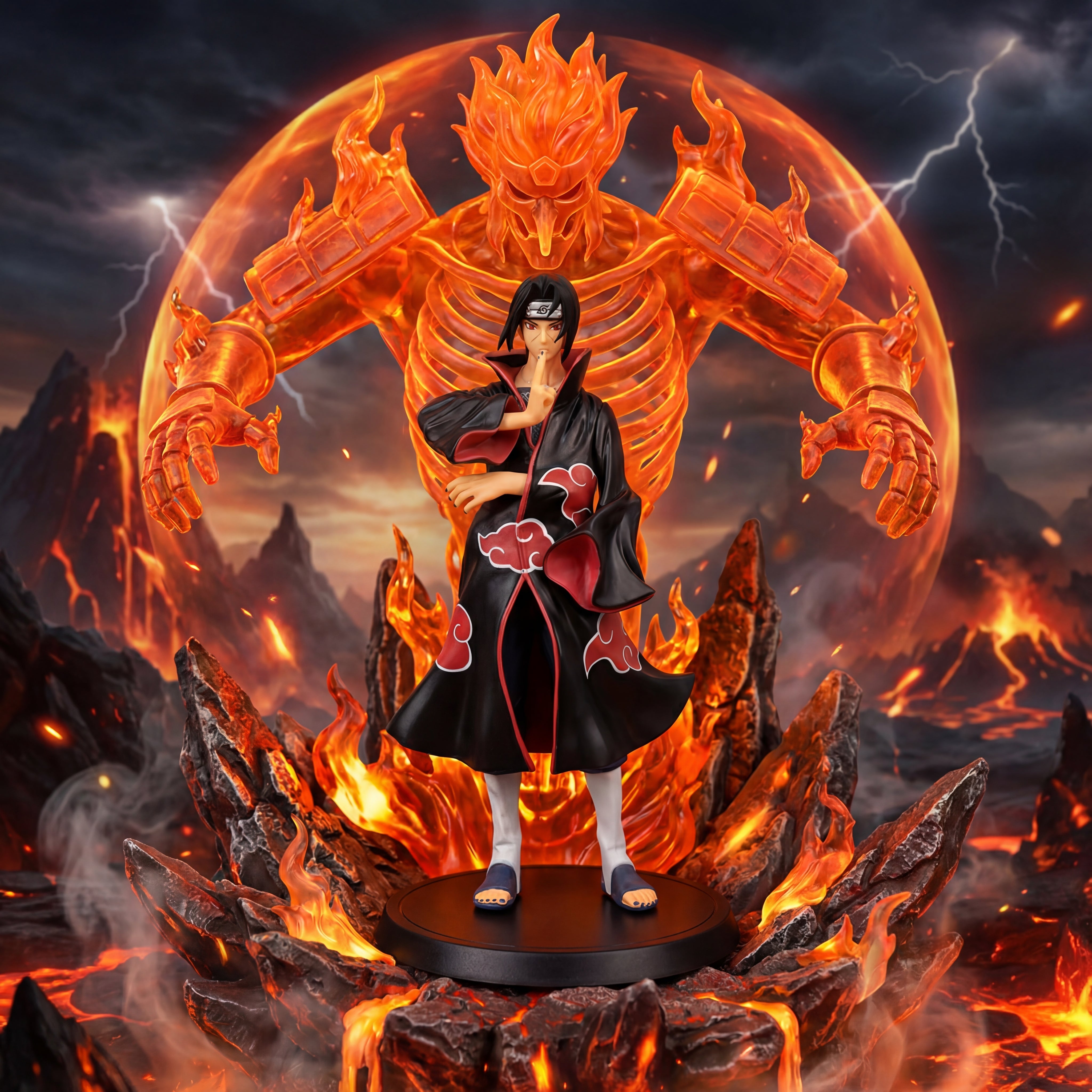 Itachi Uchiha Genjutsu Hand-Sign Pose Action Figure | Naruto Shippuden Akatsuki Collectible