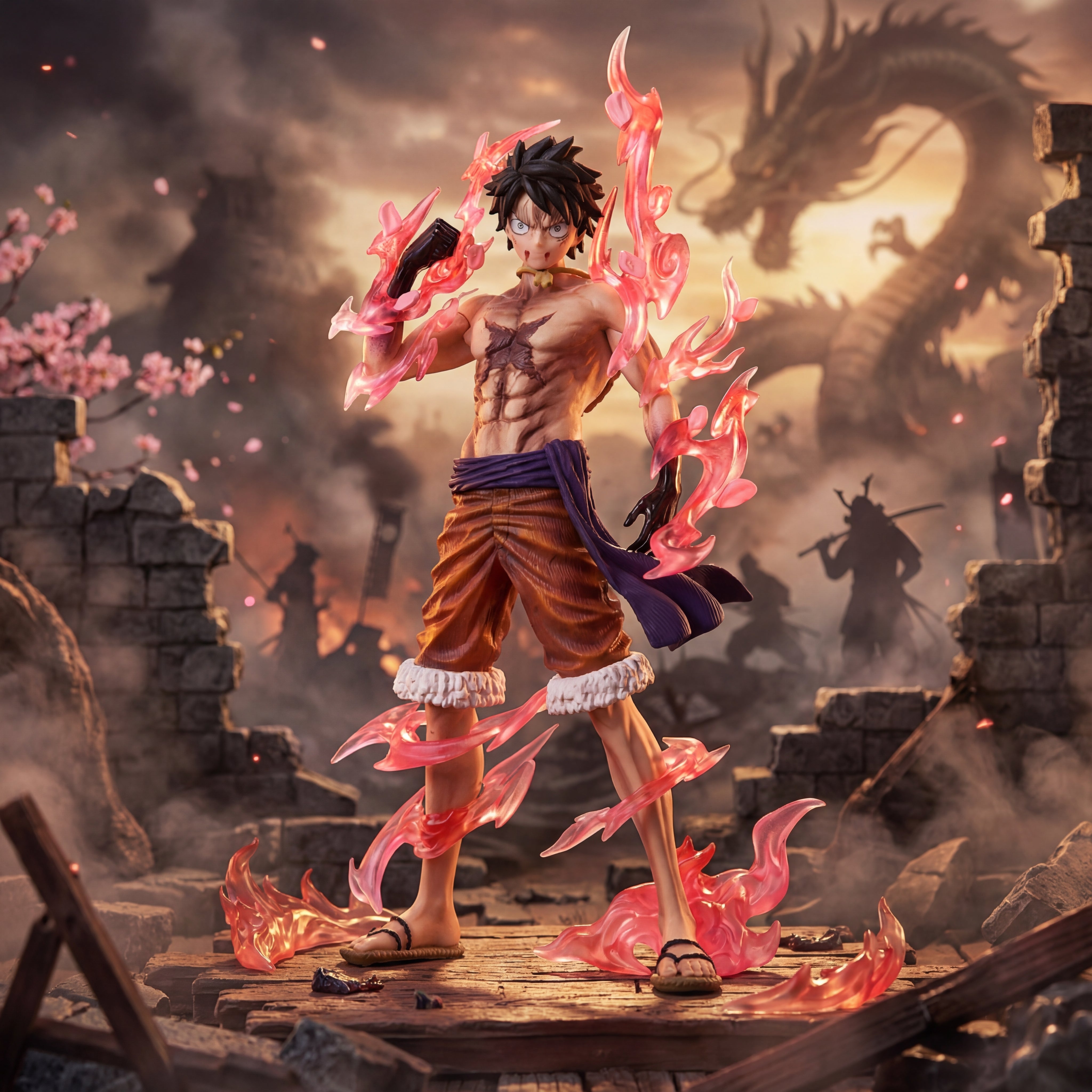 Monkey D. Luffy Gear 2 Power-Up Pose Action Figure | One Piece Anime High-Intensity Collectible
