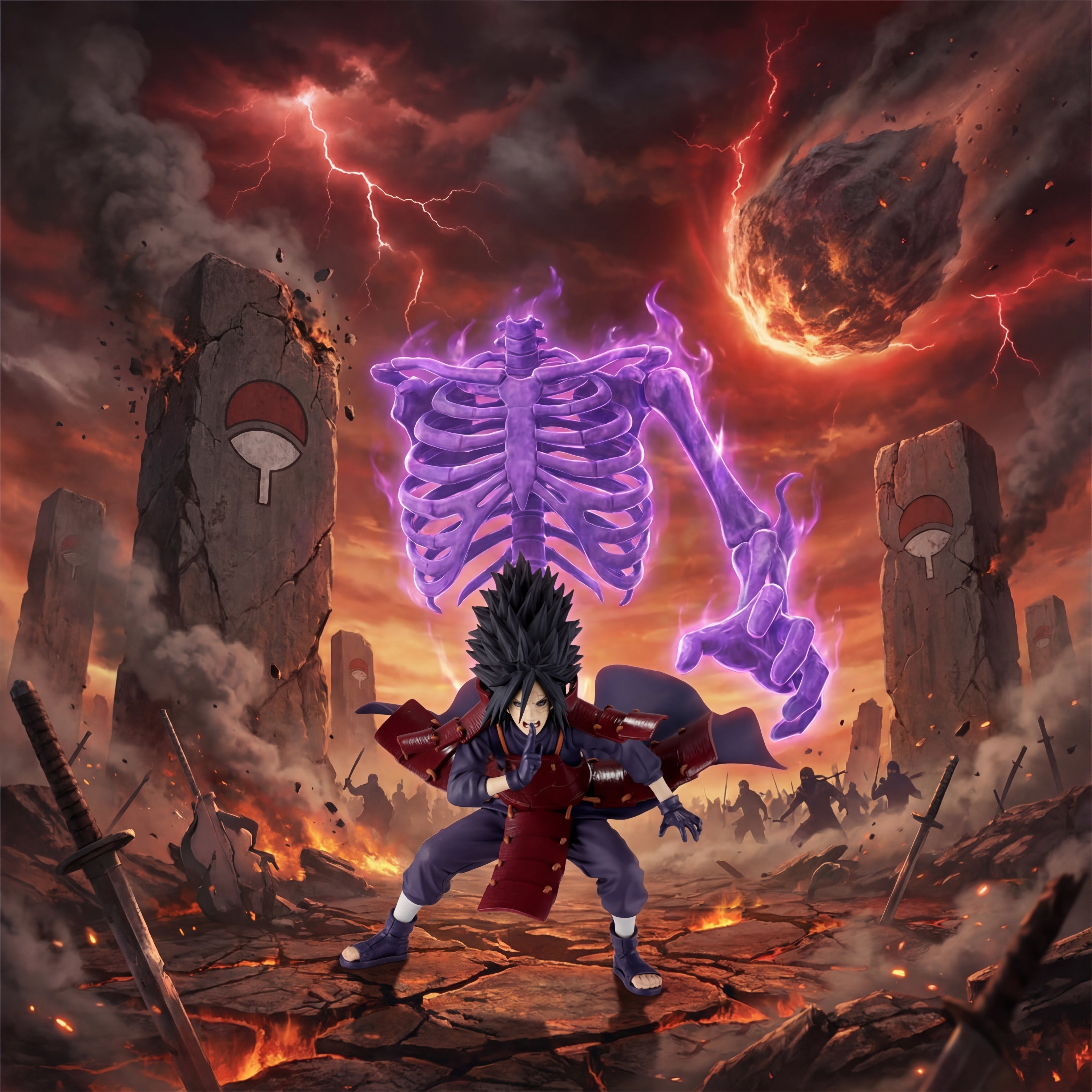 Madara Uchiha Hand Sign Battle Pose Action Figure | Naruto Shippuden Banpresto Original Collectible