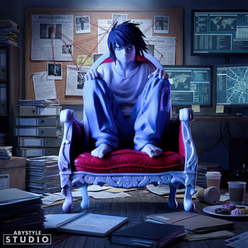 L Detective Thinking Pose Action Figure | Death Note ABYstyle Studio Original Collectible