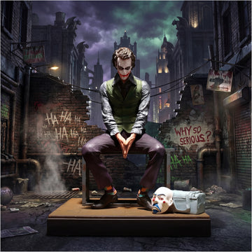 The Joker Interrogation Room Seated Pose Figure | DC Dark Knight Premium Collectible