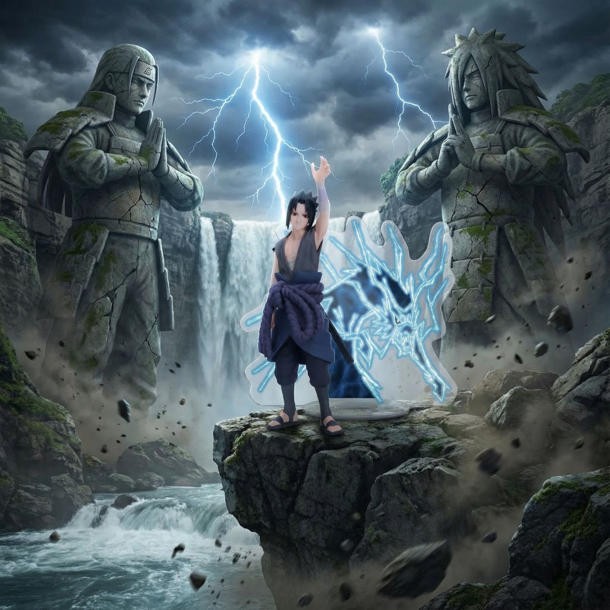 Sasuke Uchiha Panel Spectacle “Lightning From Heaven” Action Figure | Naruto Shippuden Banpresto Original