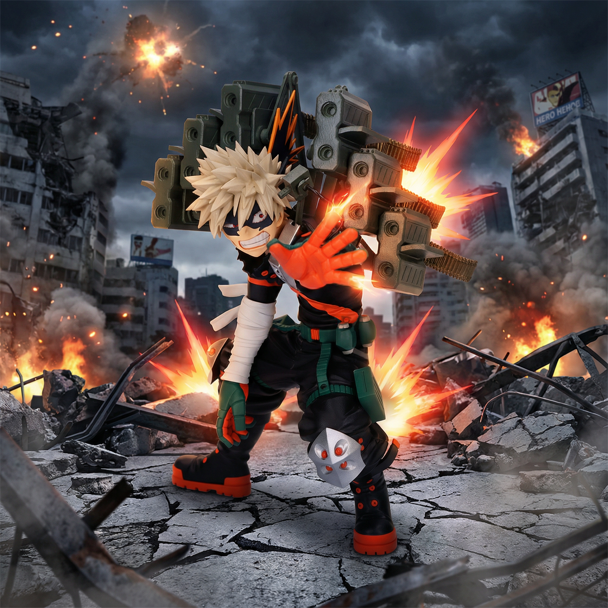 Katsuki Bakugo Action Figure | My Hero Academia Final Season | Banpresto Amazing Heroes Plus
