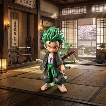 Roronoa Zoro Figure | One Piece | Chibi Samurai Style