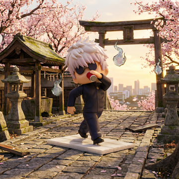 Gojo Satoru Chibi Figure | Jujutsu Kaisen | Stylish Walking Pose