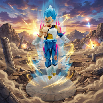 Vegeta Super Saiyan Blue Power-Up Figure | Dragon Ball Super Anime Collectible