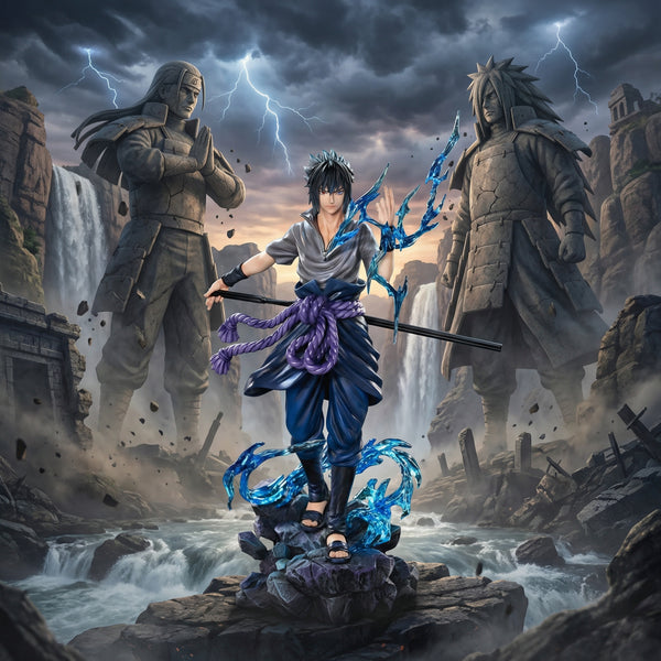 Sasuke Uchiha Lightning Style Premium Figure | Naruto Shippuden Anime Collectible