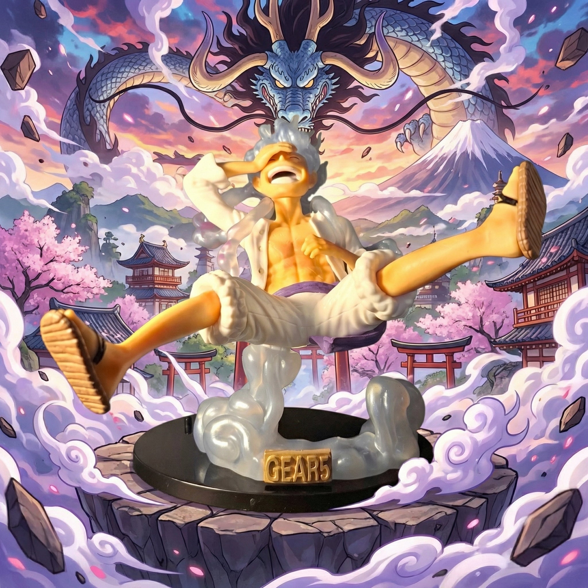 Monkey D. Luffy Gear 5 Premium Action Figure | One Piece Anime Collectible