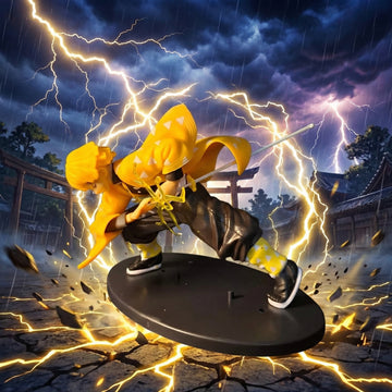 Zenitsu Agatsuma Thunder Breathing Action Figure | Demon Slayer Anime Collectible