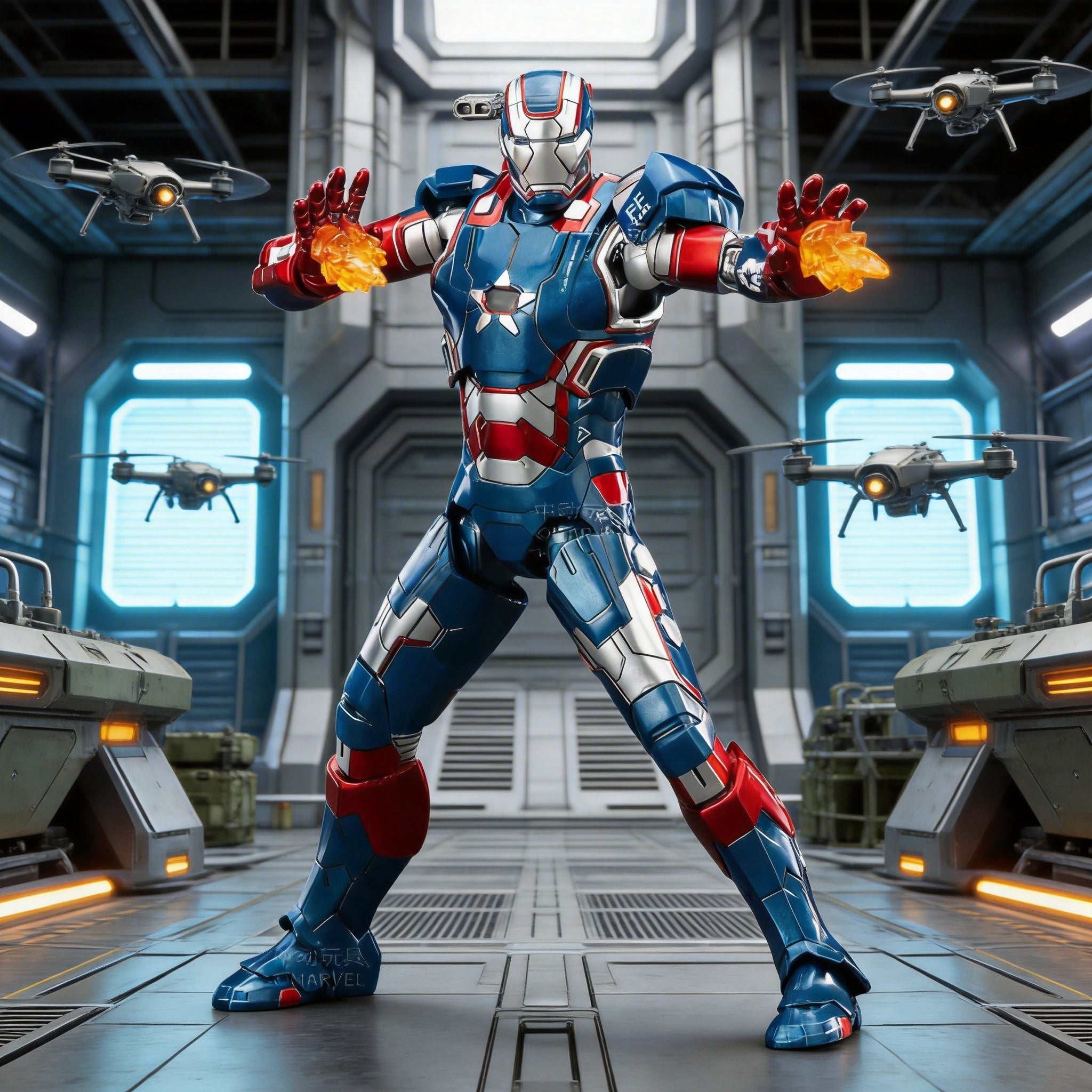 Iron Patriot ZD Toys Action Figure | Marvel Studios Collectible