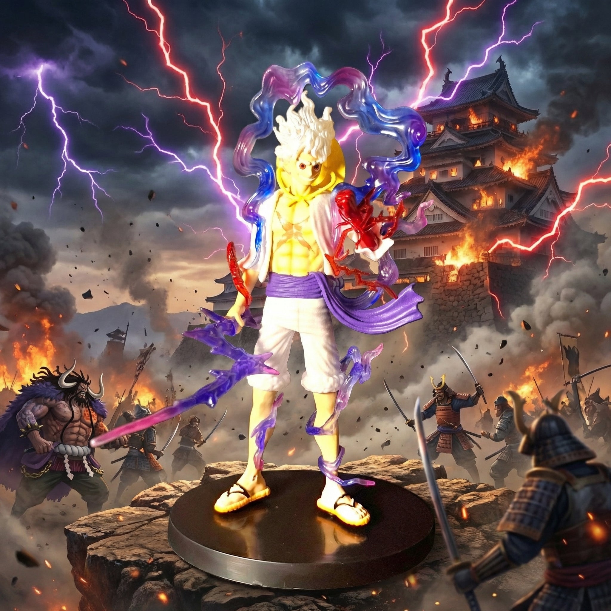 Monkey D. Luffy Gear 5 Awakening Action Figure | One Piece Nika Form Collectible