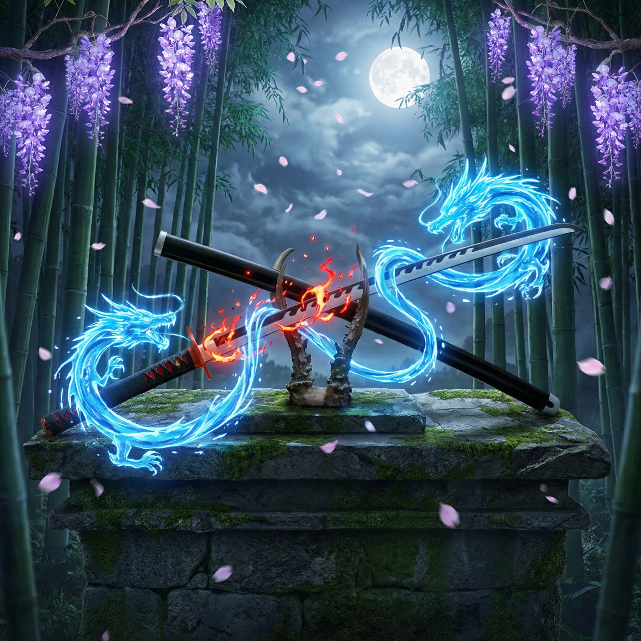 Tanjiro Kamado Wooden Katana | Demon Slayer Nichirin Sword