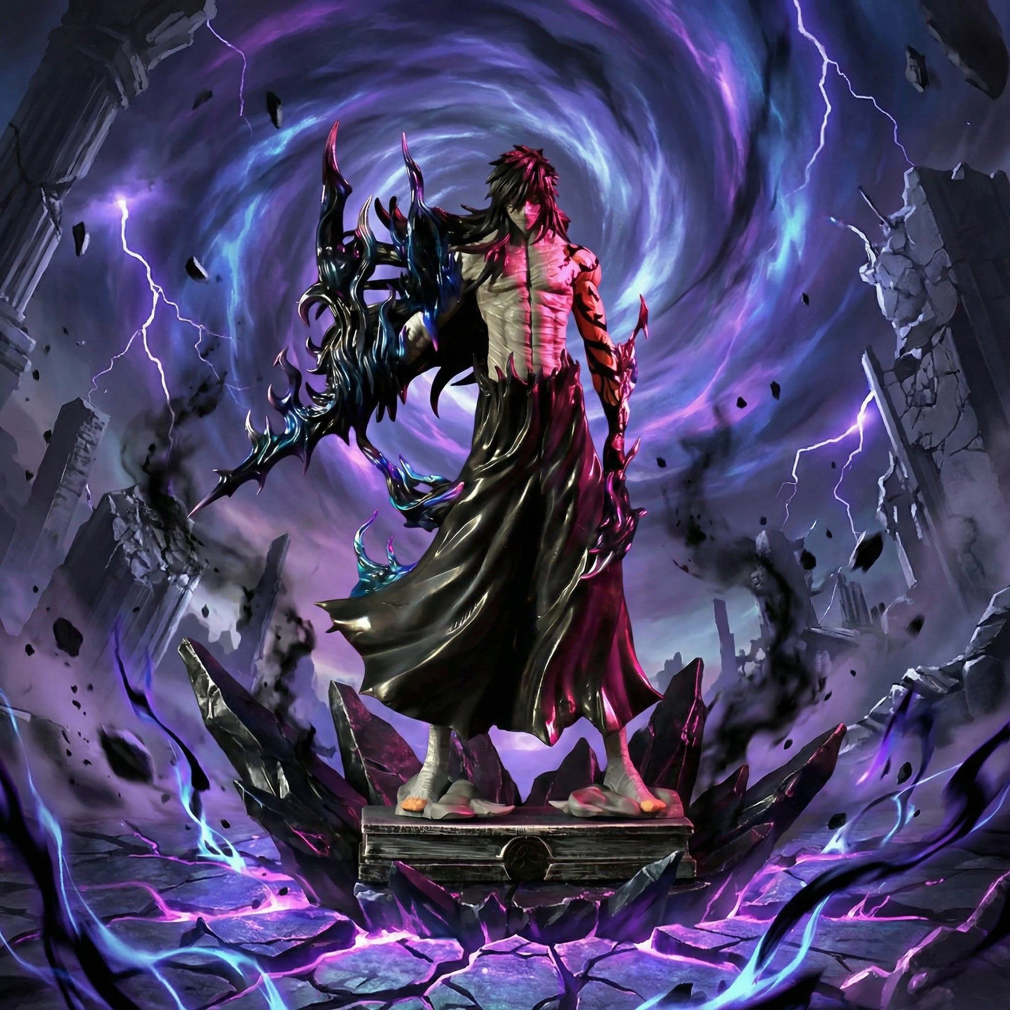 Mugetsu Ichigo Kurosaki Collectible Figure | Final Getsuga Tensho Display Statue