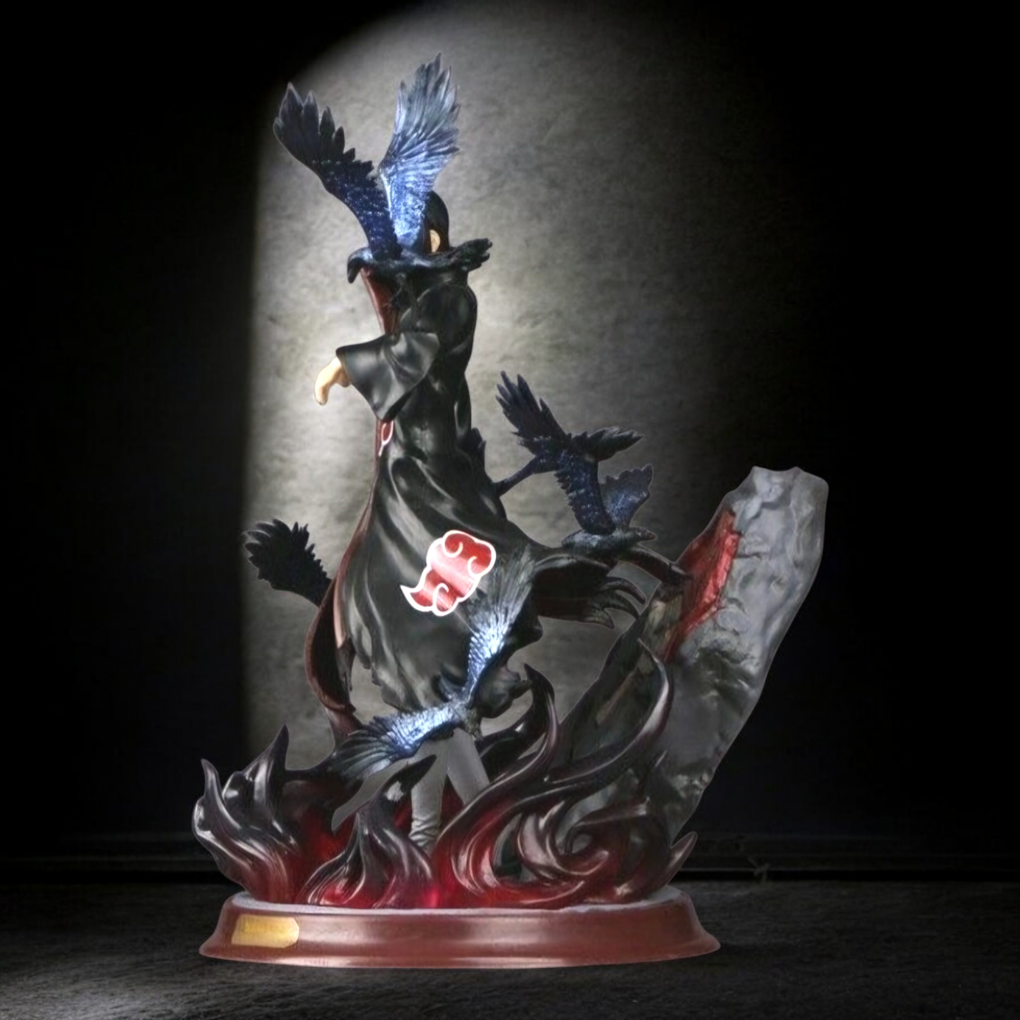 Itachi Uchiha Crow Summoning Action Figure | Naruto Shippuden Anime Premium Collectible Statue