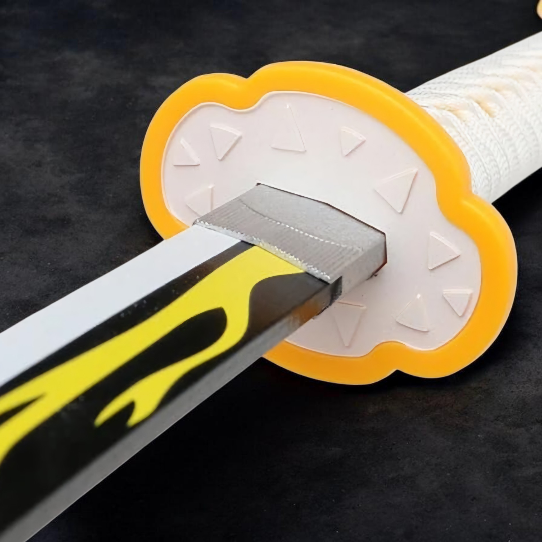 Zenitsu Agatsuma Thunder Breathing Wooden Katana | Demon Slayer Anime Sword